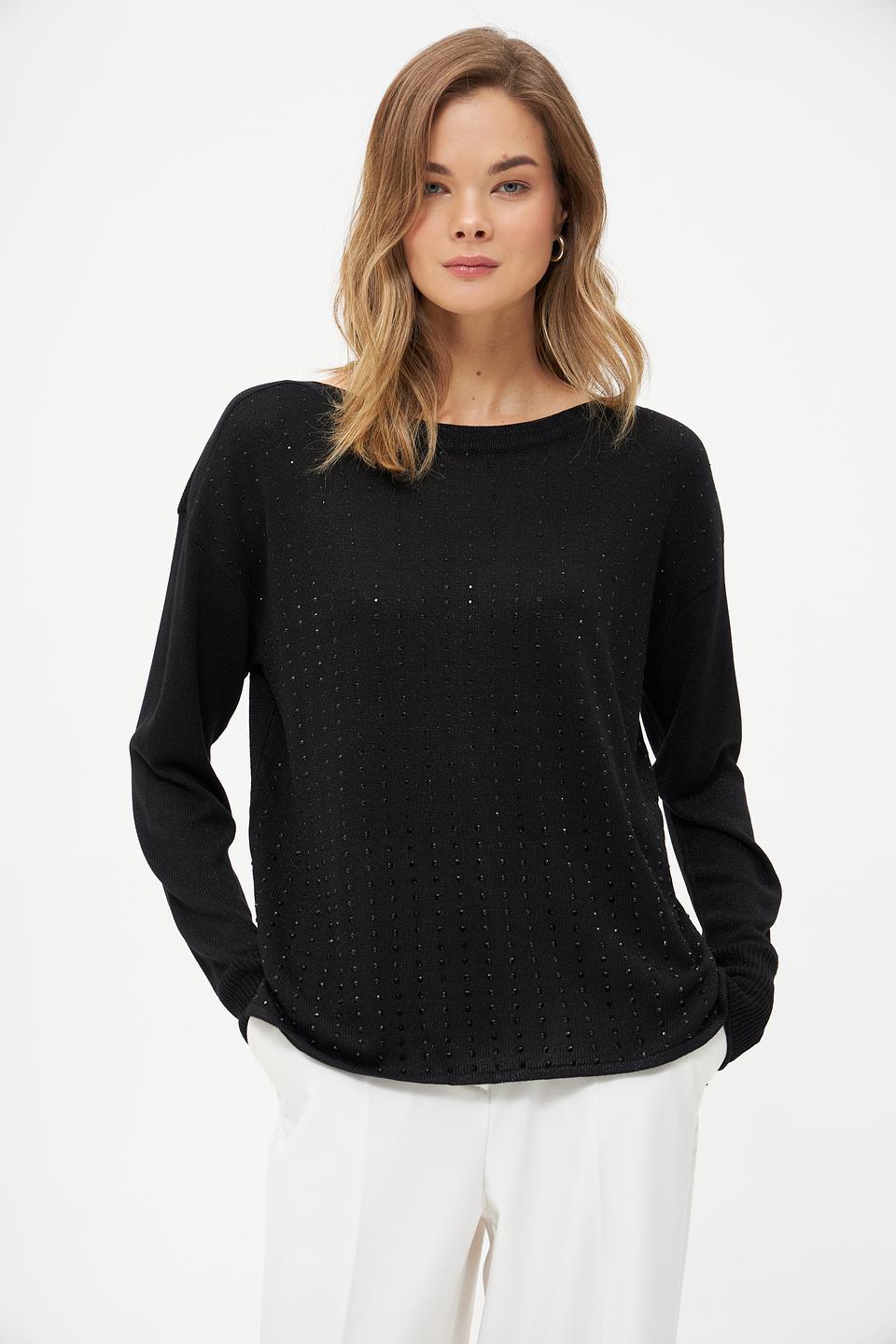 Пуловер Betty Barclay с пайетками чёрный