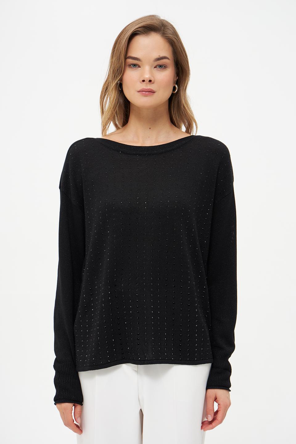 Пуловер Betty Barclay с пайетками чёрный