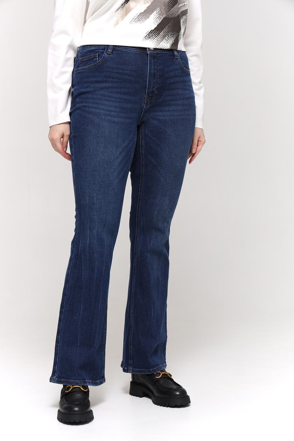 Джинсы Taifun клеш темно-синие