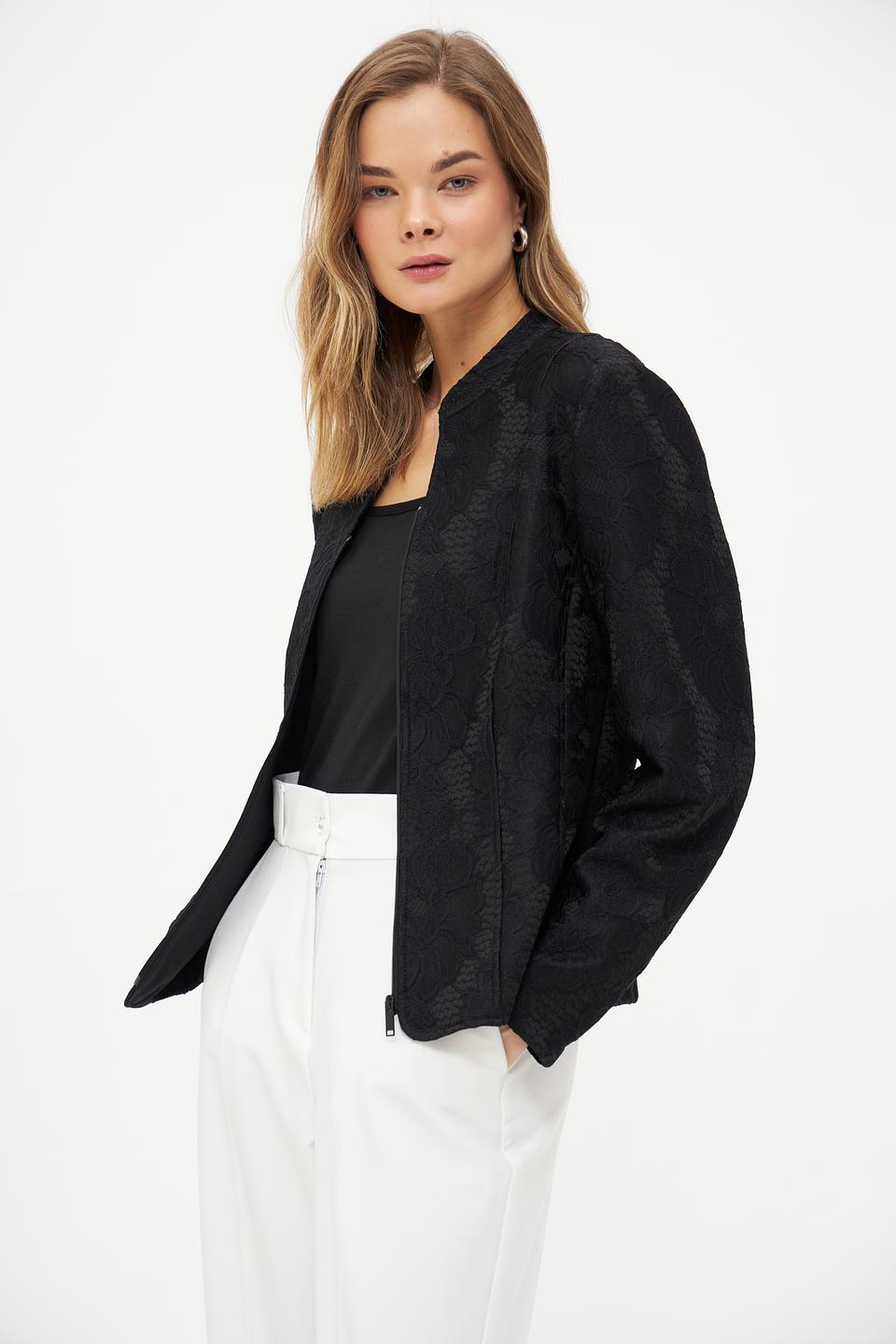 Жакет Frank Walder с узором чёрный