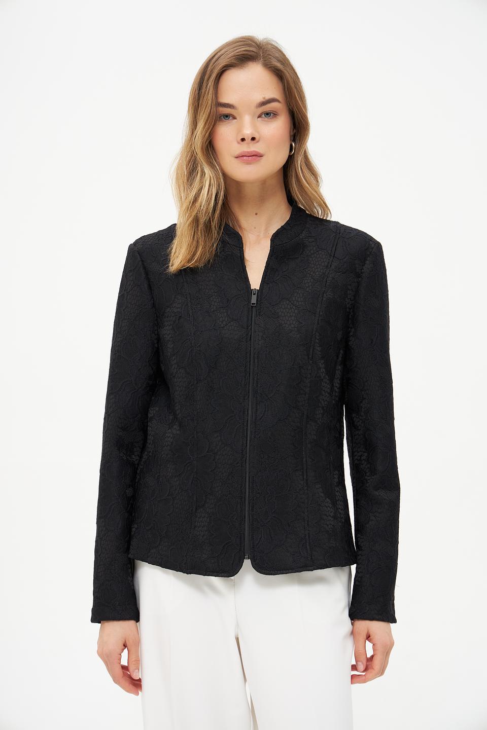 Жакет Frank Walder с узором чёрный
