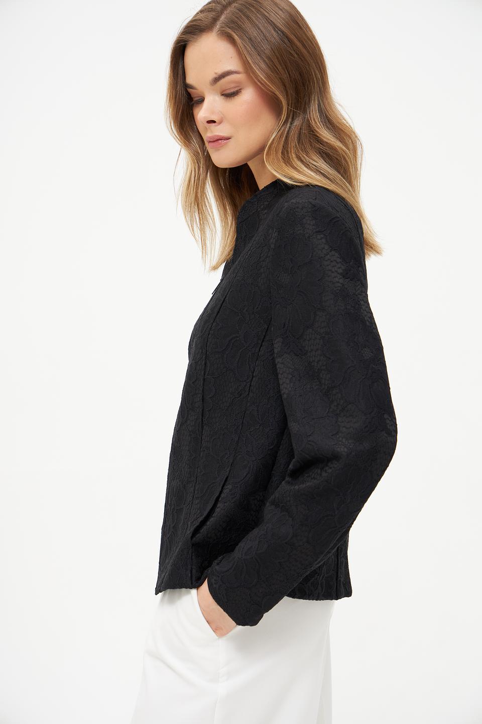 Жакет Frank Walder с узором чёрный