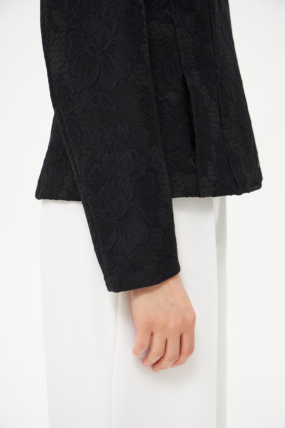 Жакет Frank Walder с узором чёрный