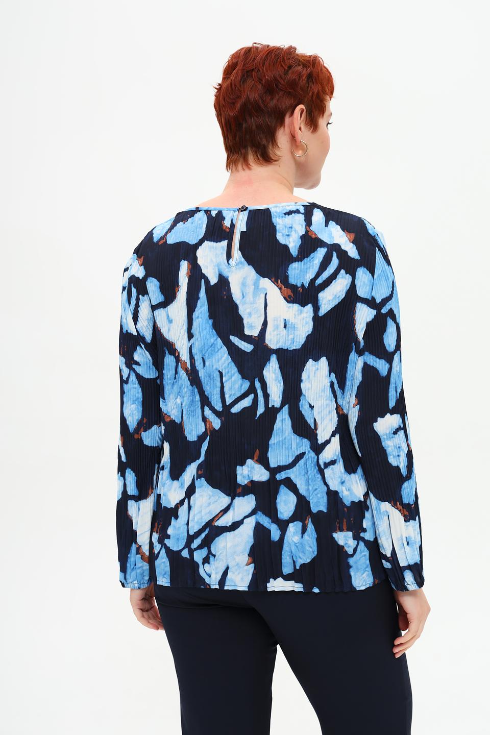 Блуза Rabe collection с принтом синий