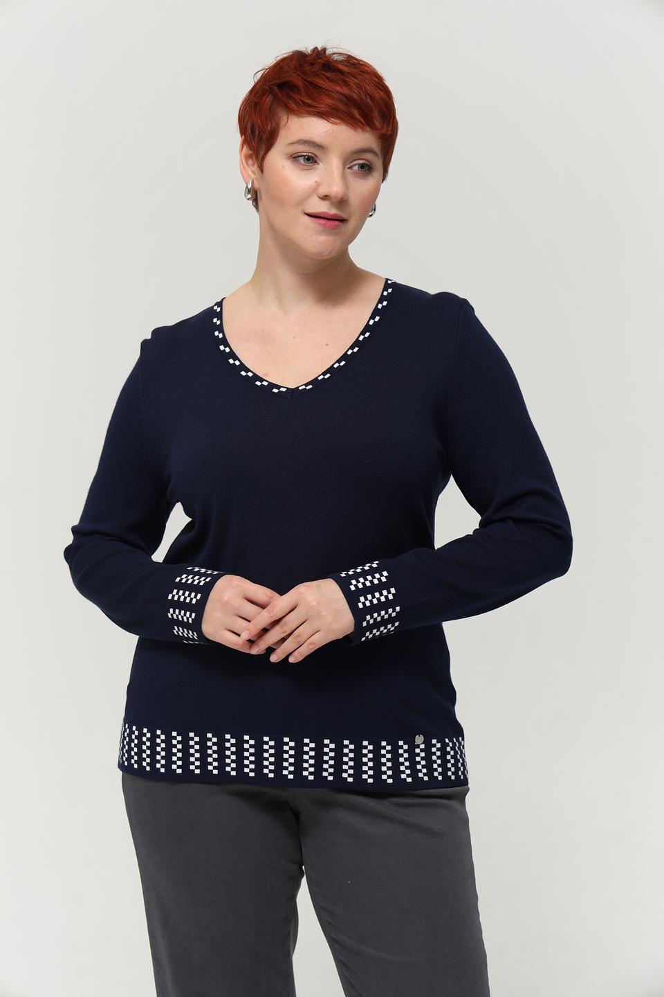 Пуловер Gollehaug с V-образным вырезом