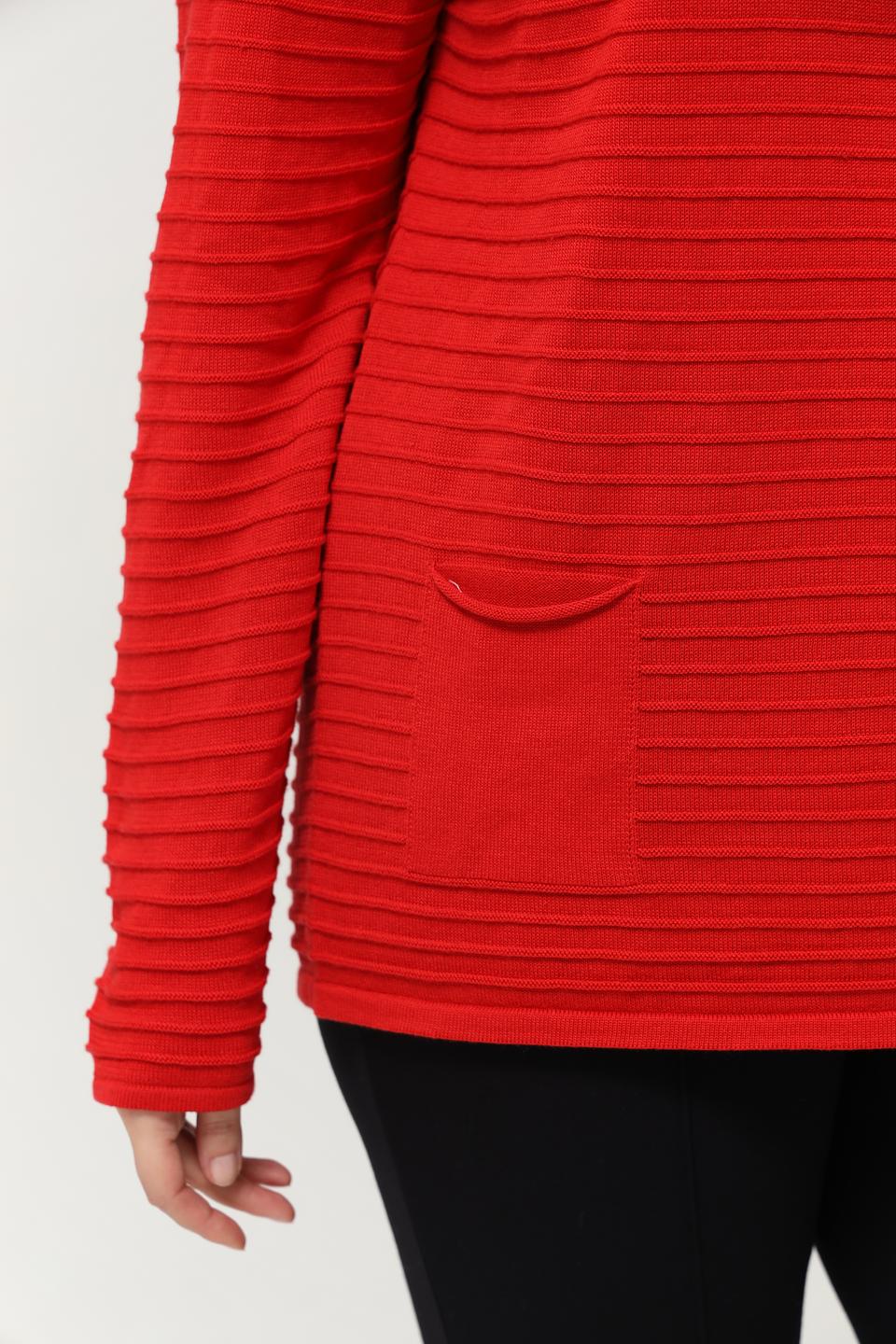 Пуловер Lebek с воротником-стойкой