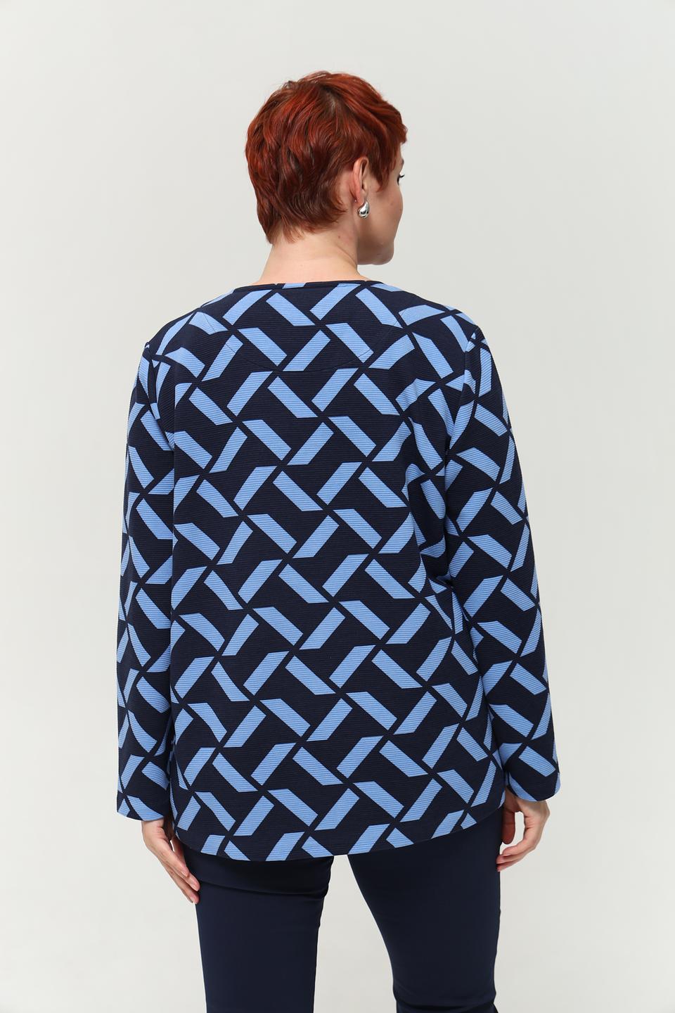 Пуловер Via Appia с геометрическим принтом