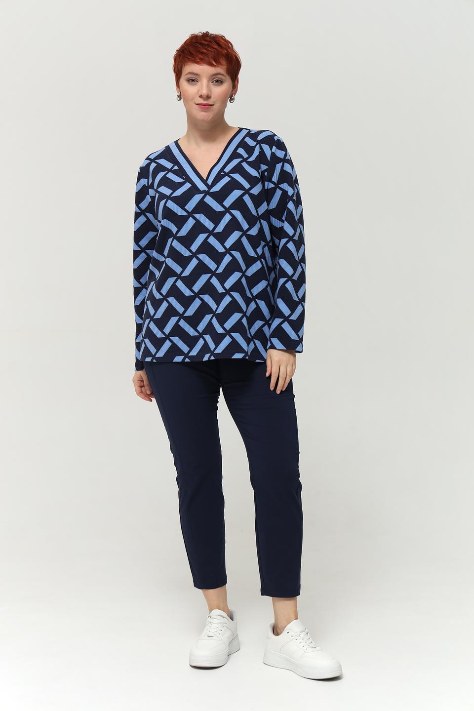 Брюки Via Appia DUE темно-синие