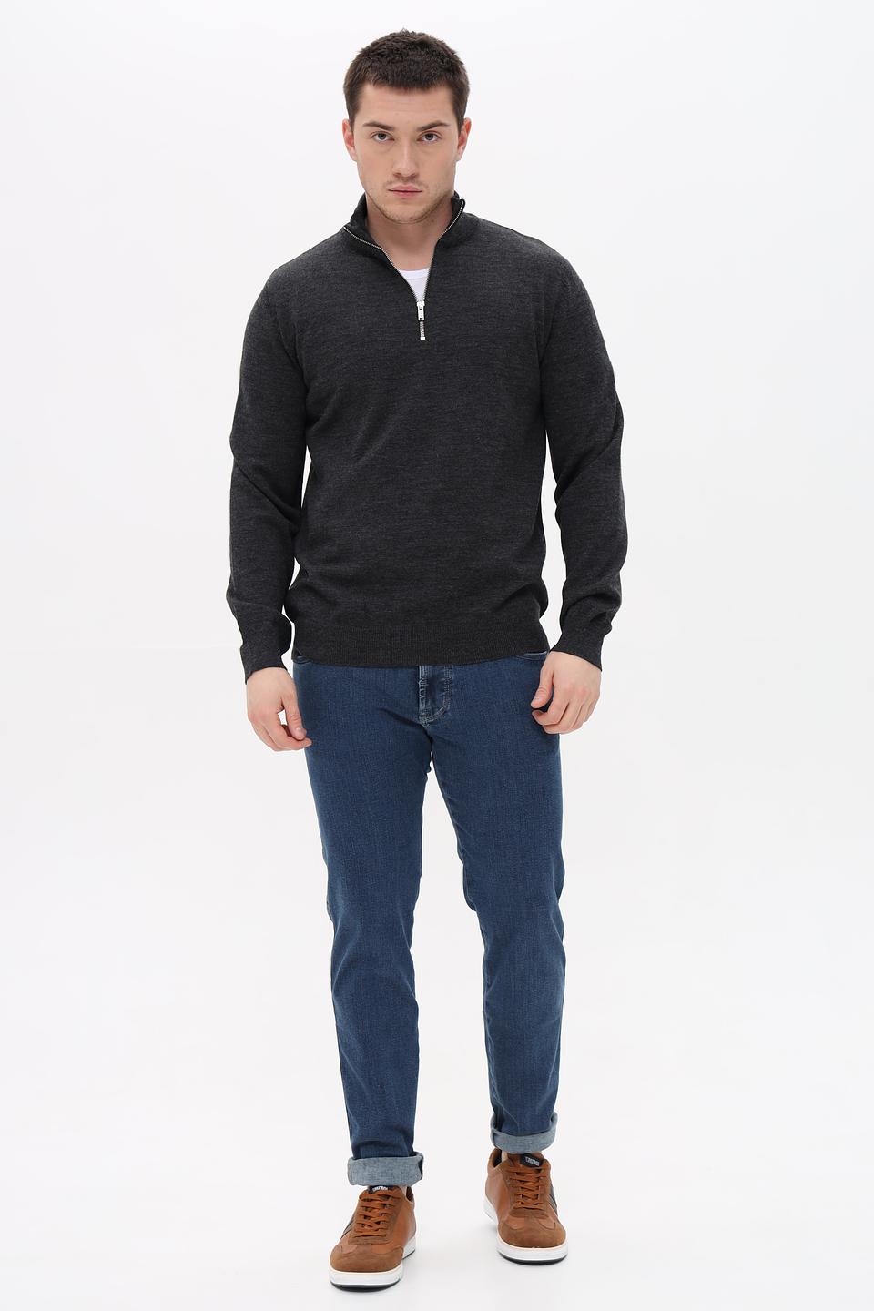 Джемпер Seidensticker с молнией серый