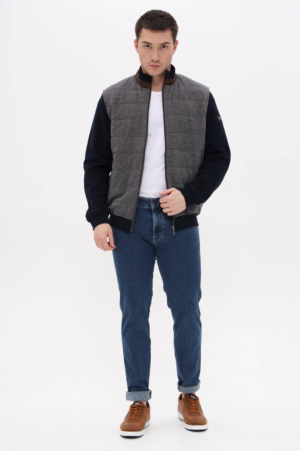 Кардиган Bugatti комбинированный серый