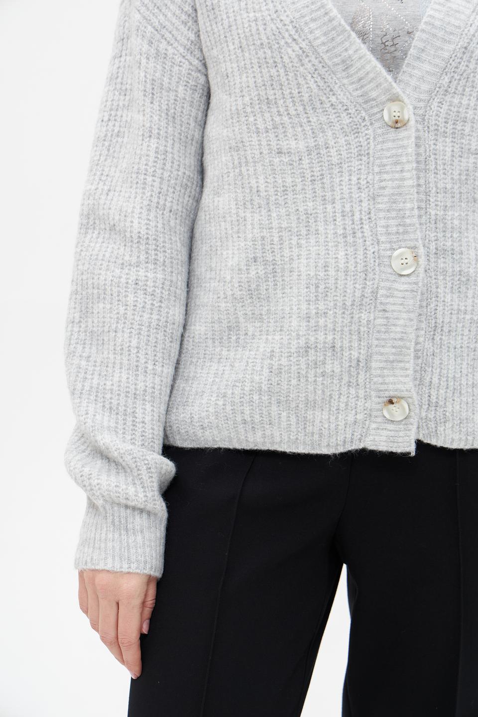 Жакет Broadway вязаный серый