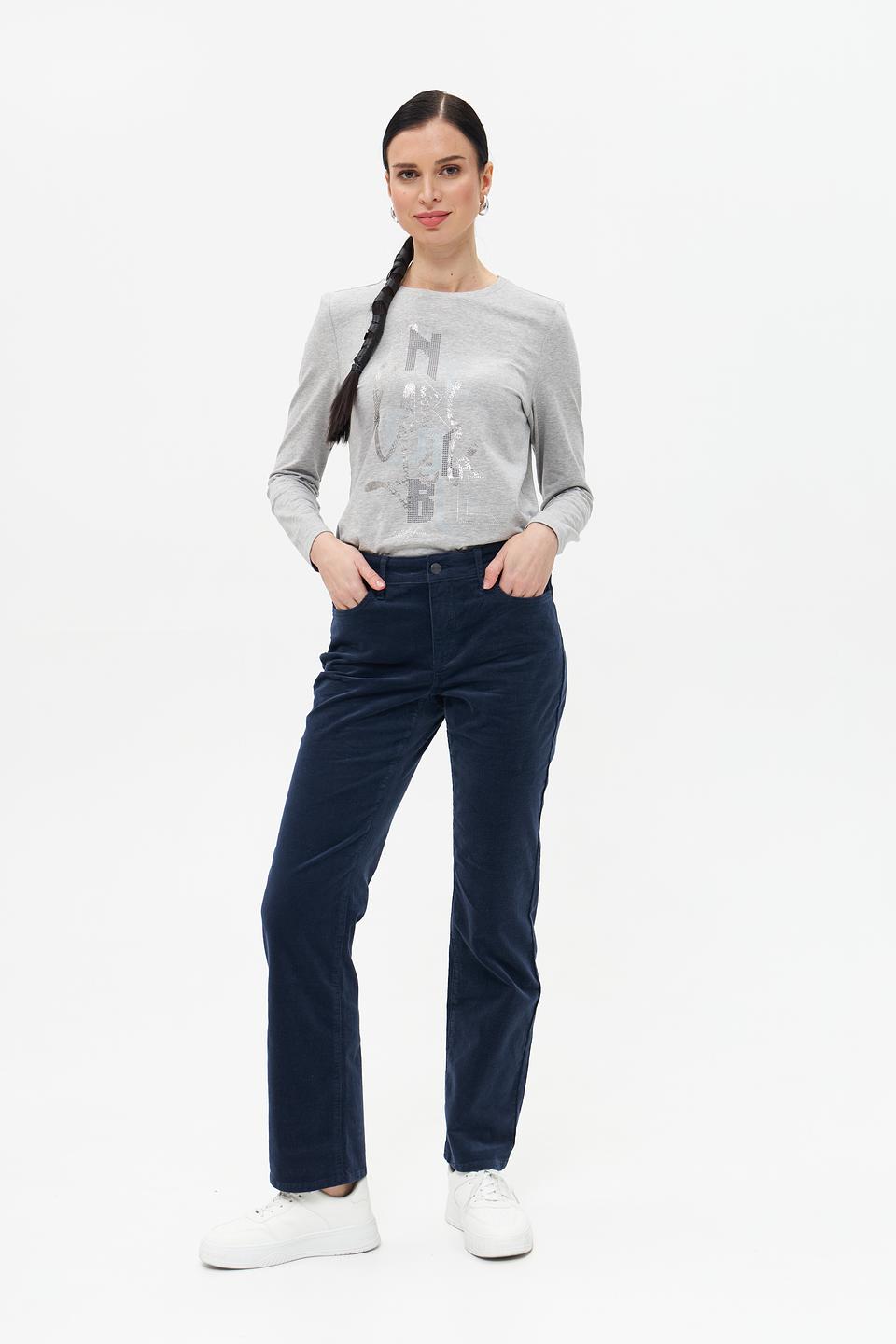 Брюки вельветовые NYDJ синие