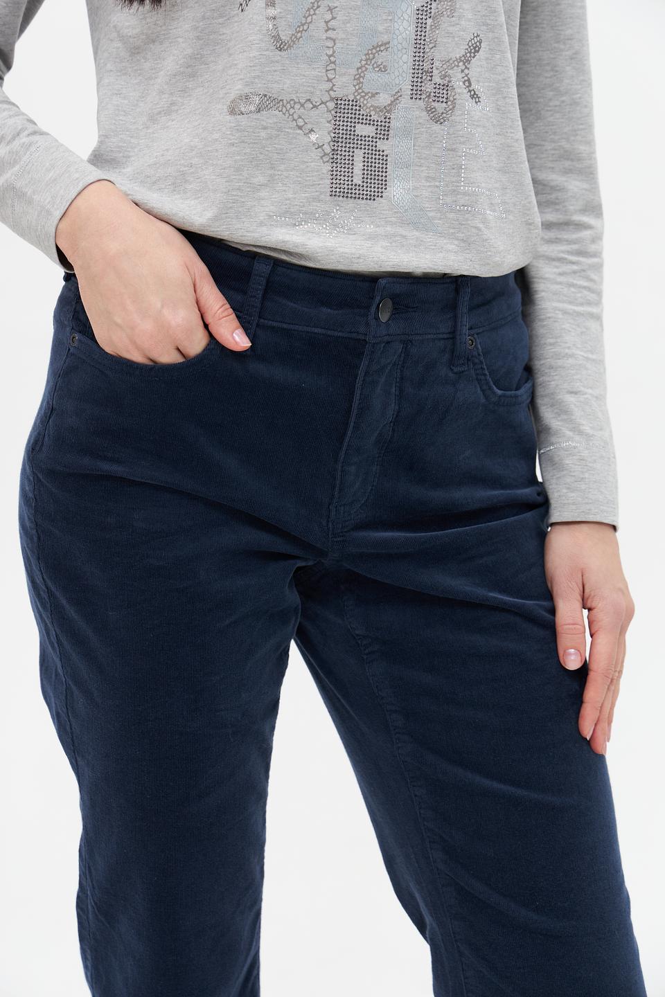 Брюки вельветовые NYDJ синие