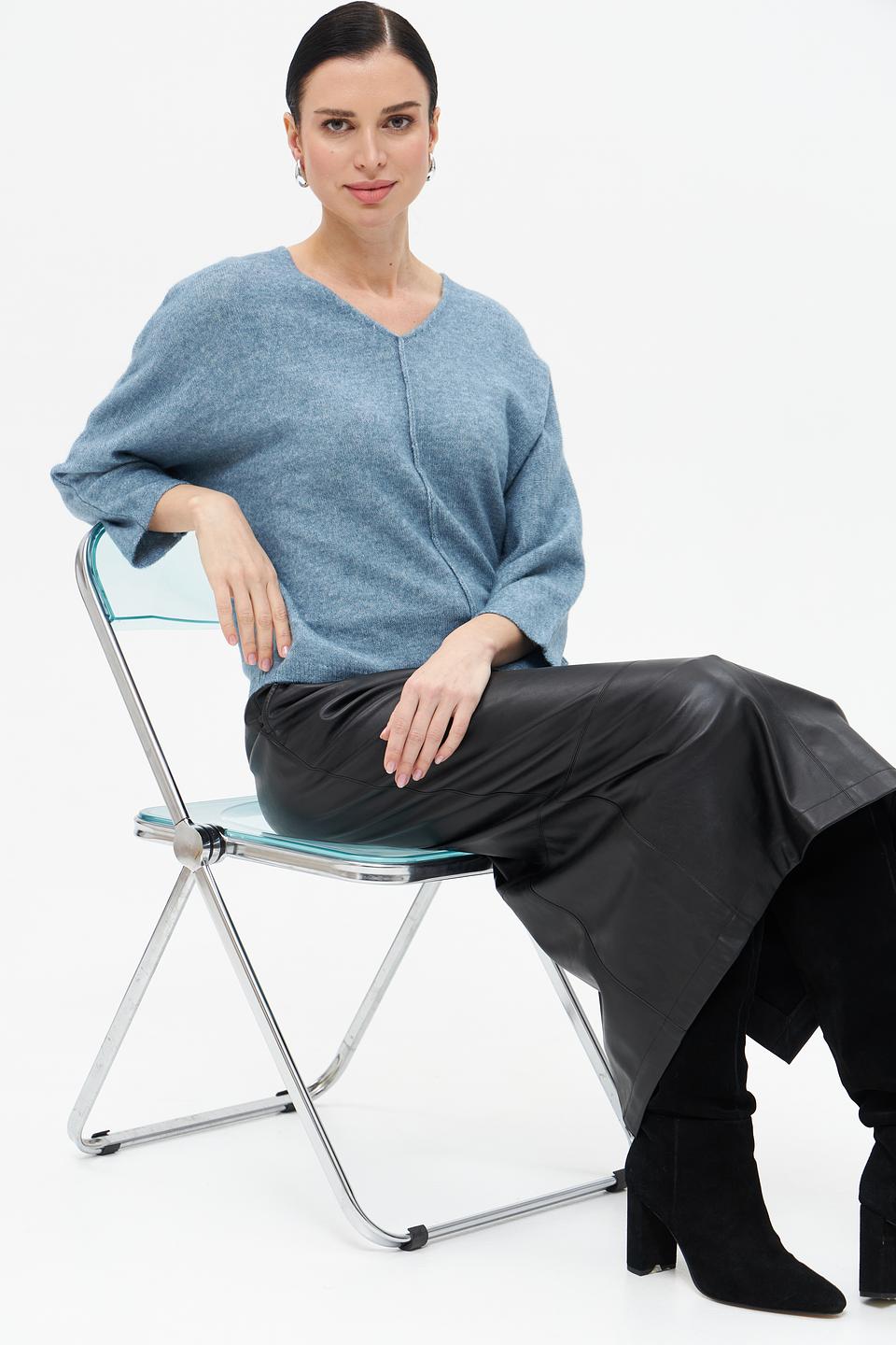 Юбка Marc Aurel кожа чёрная