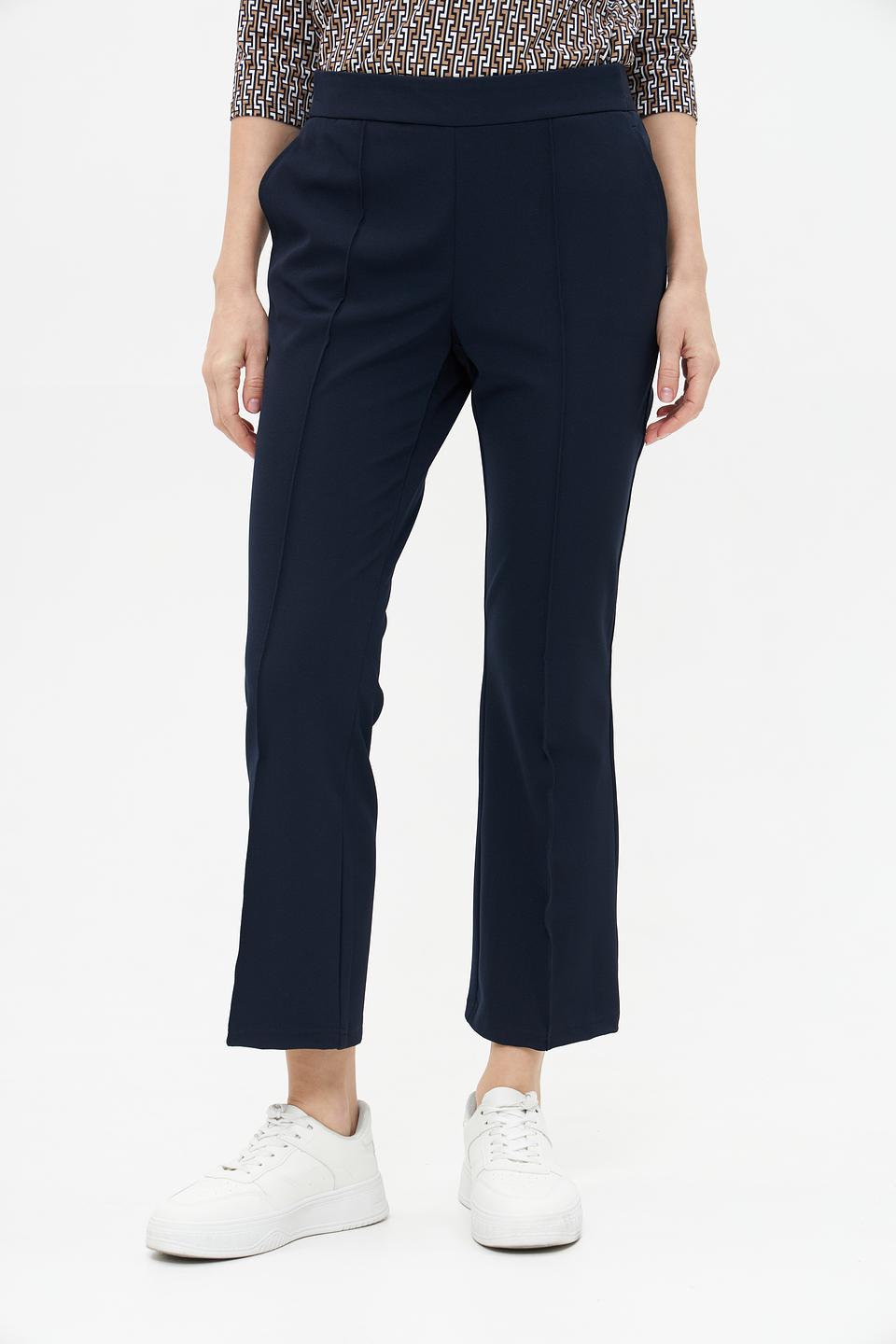 Брюки Lecomte клёш тёмно-синие