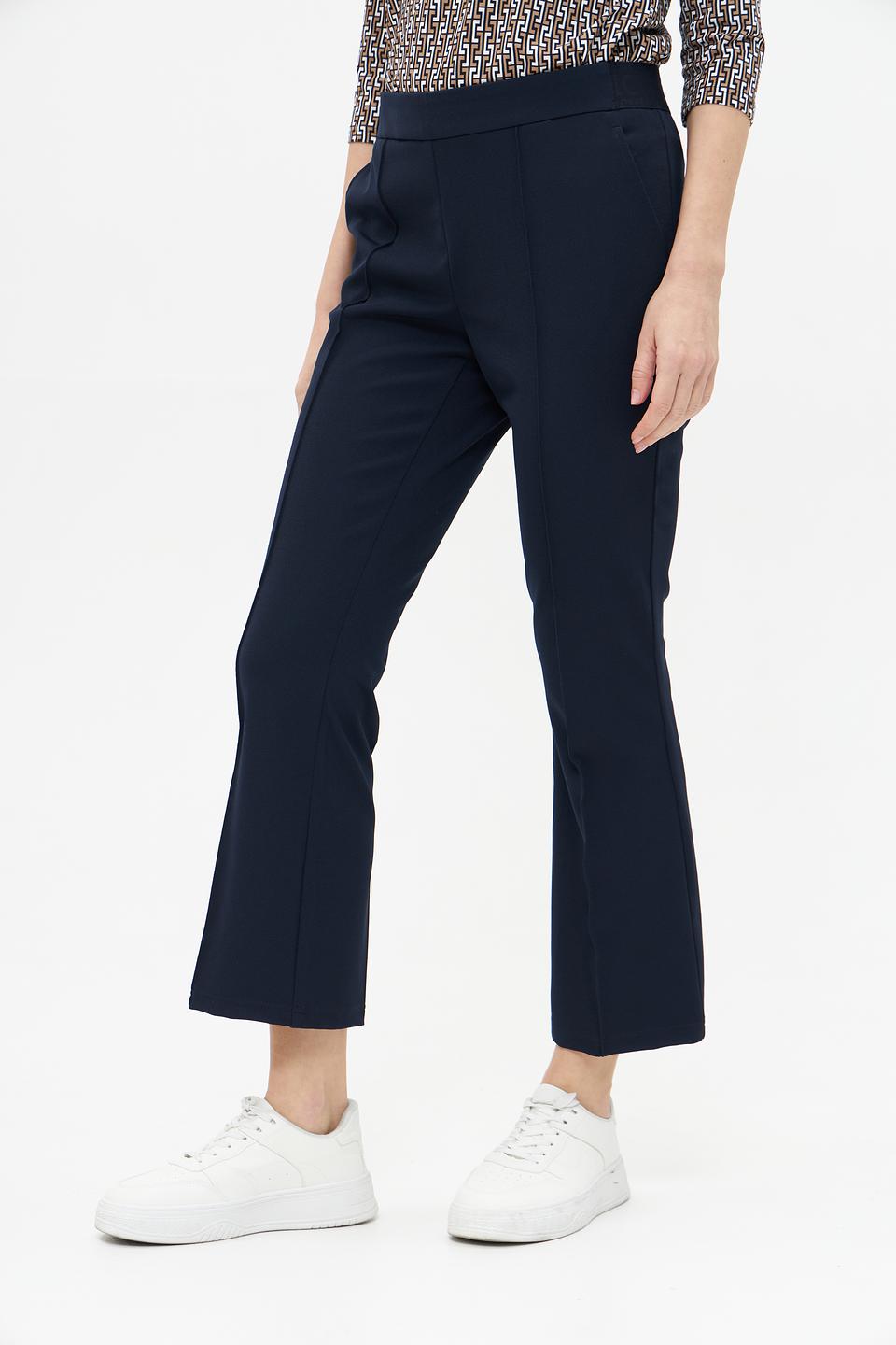 Брюки Lecomte клёш тёмно-синие