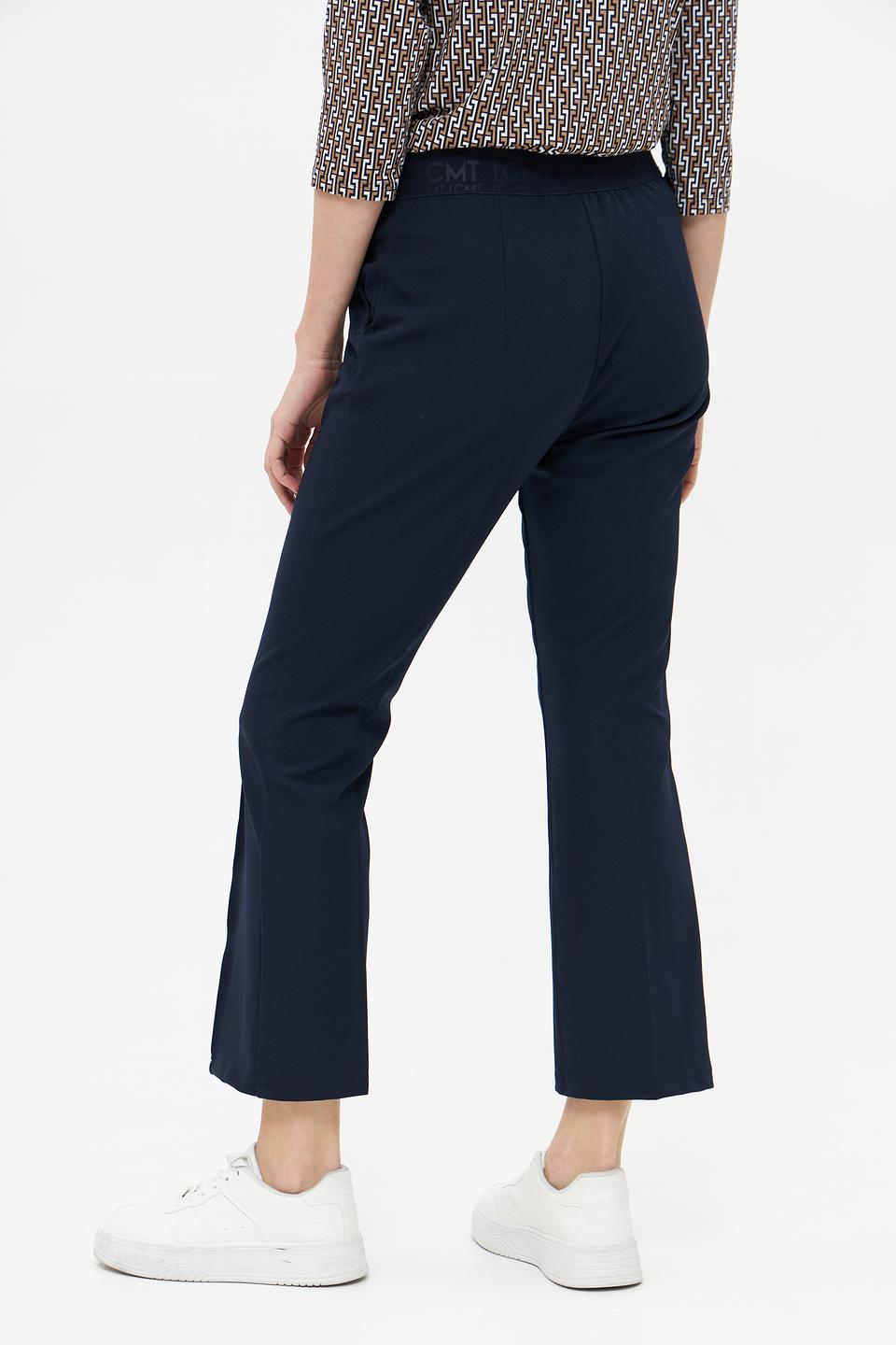 Брюки Lecomte клёш тёмно-синие