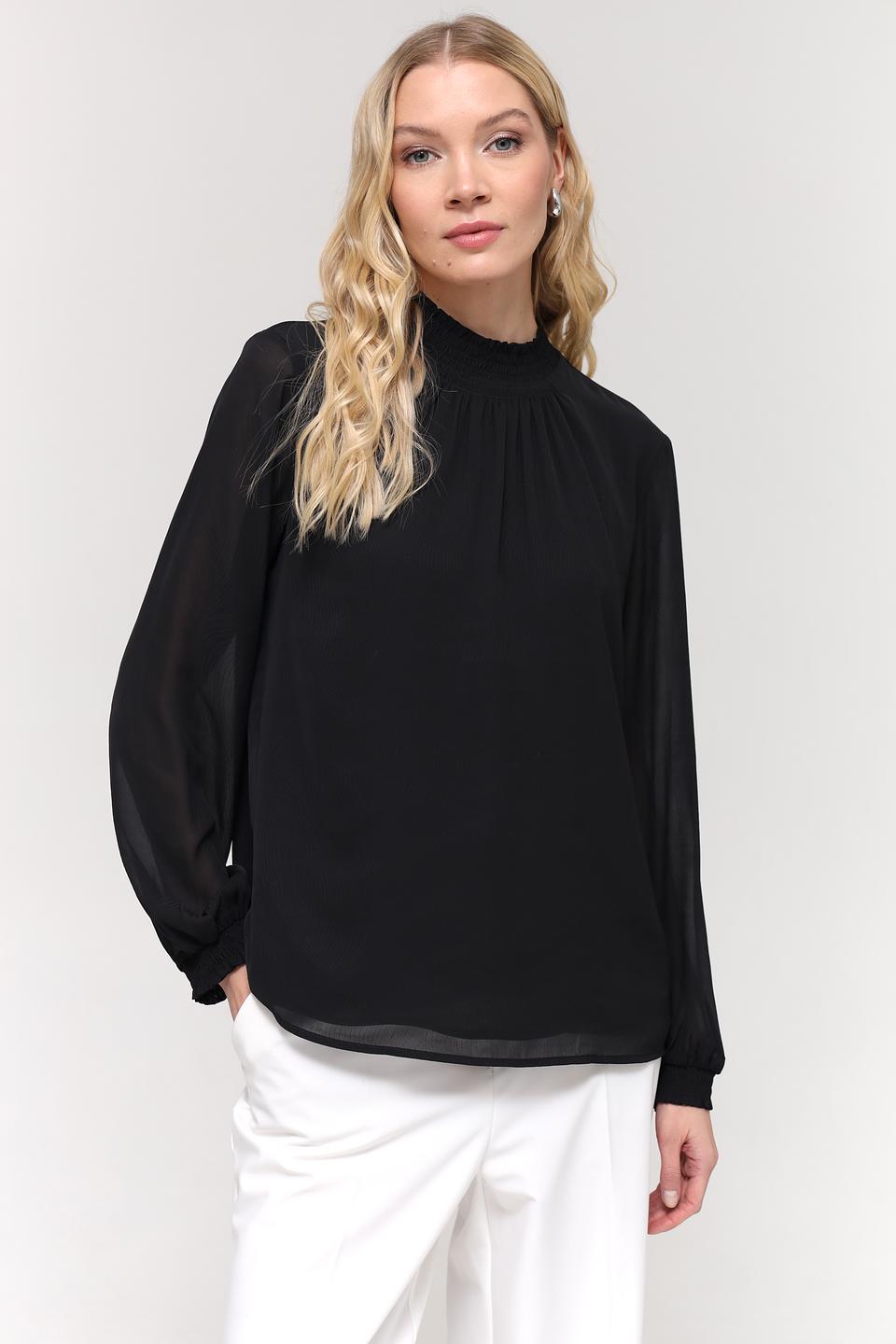 Блуза Gerry Weber чёрная с рукавами-фонариками