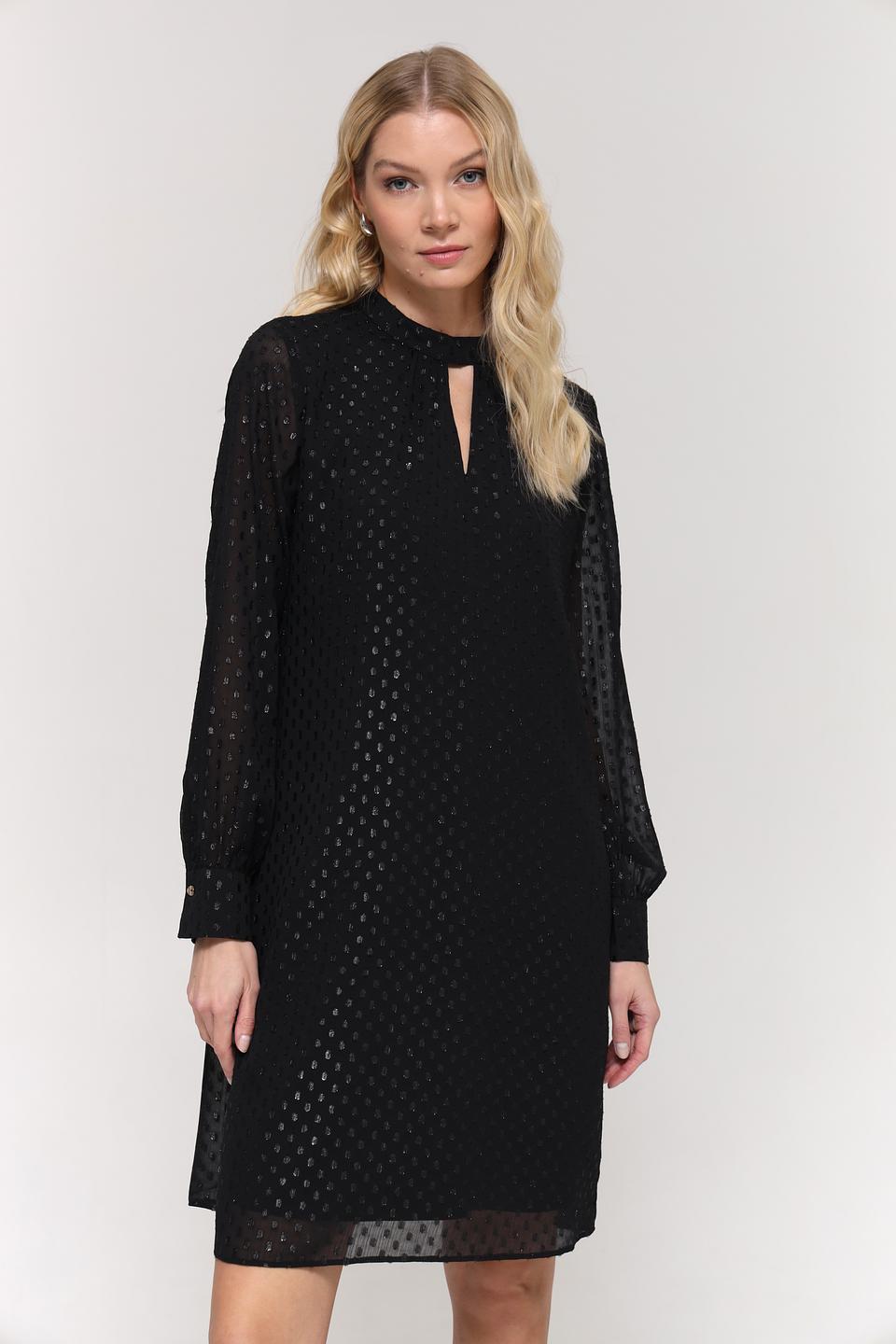 Платье Taifun с вырезом чёрное