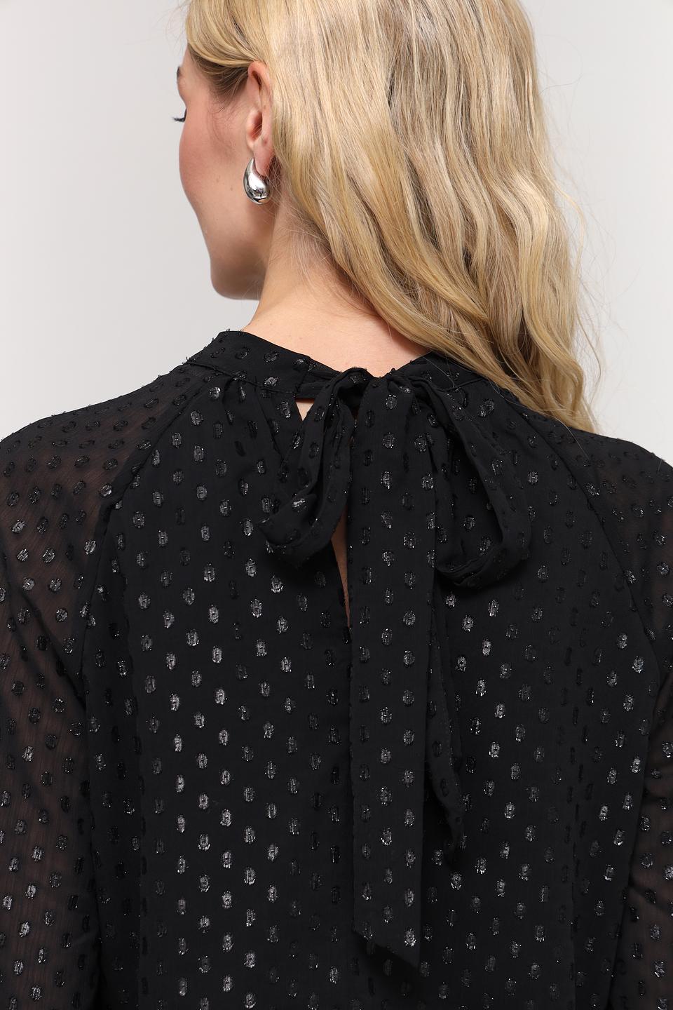 Блуза Taifun с пайетками чёрная