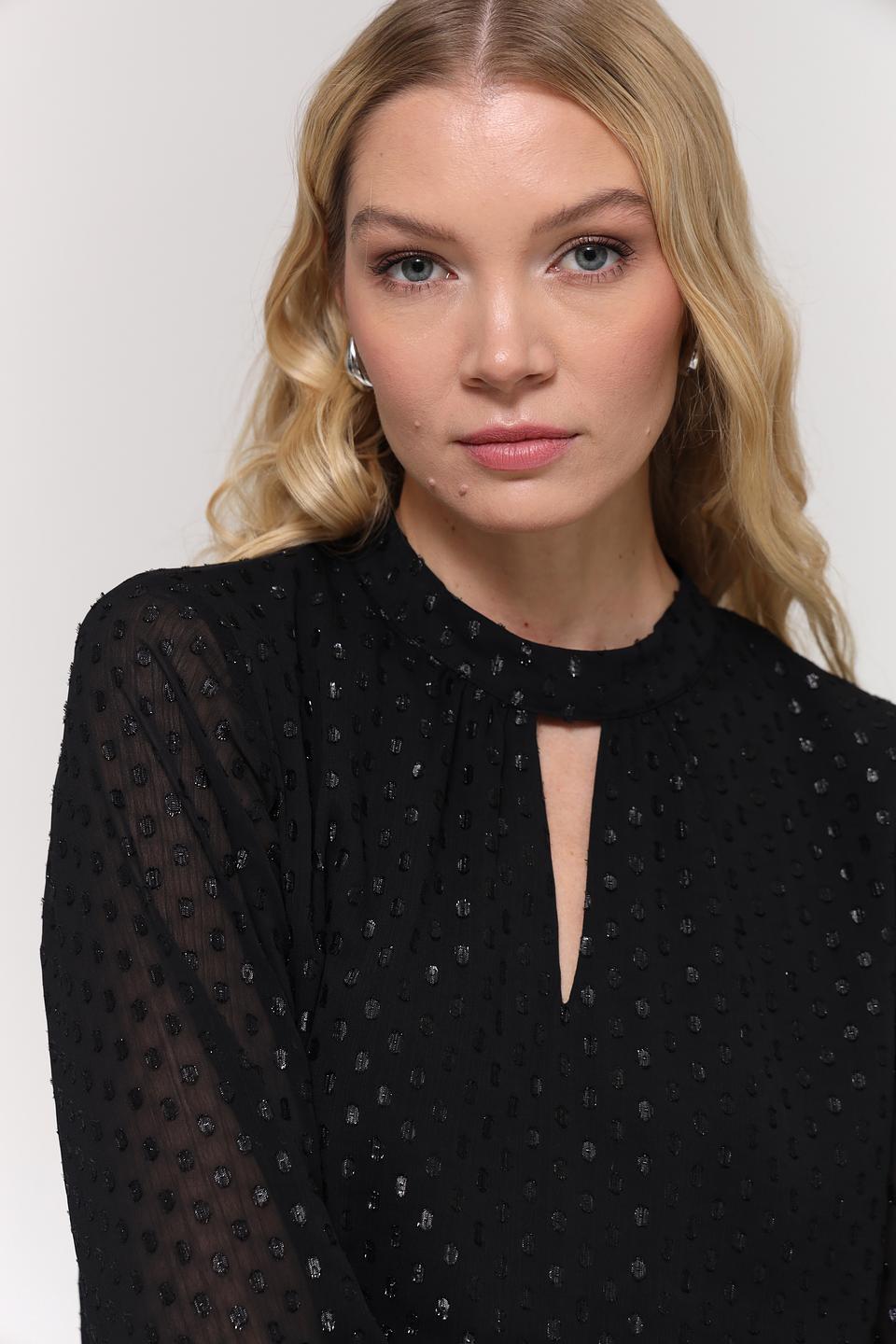 Платье Taifun с вырезом чёрное