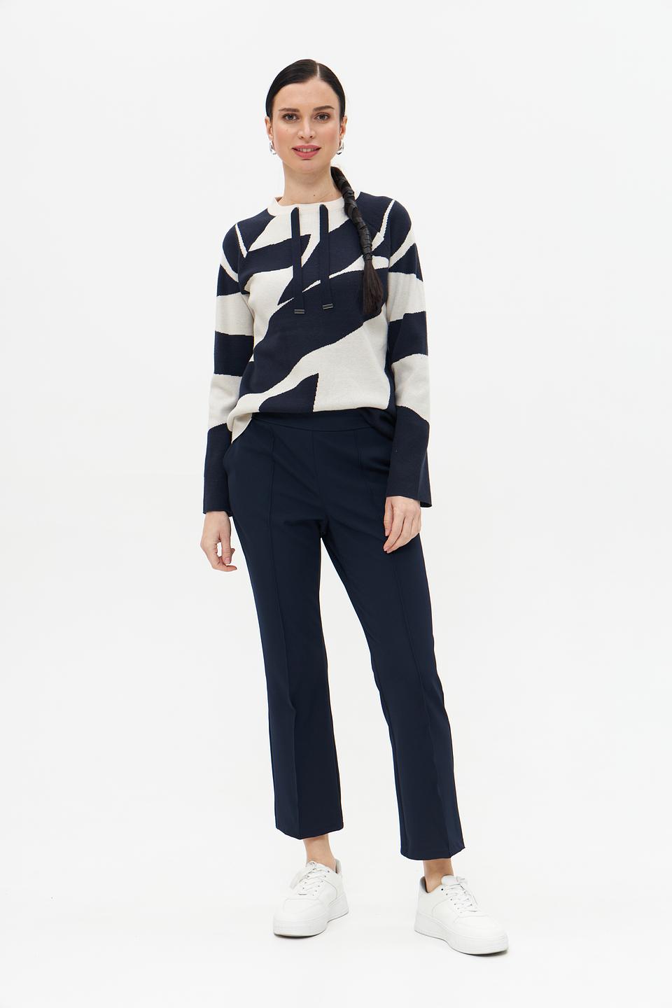 Пуловер Betty Barclay с узелками синий