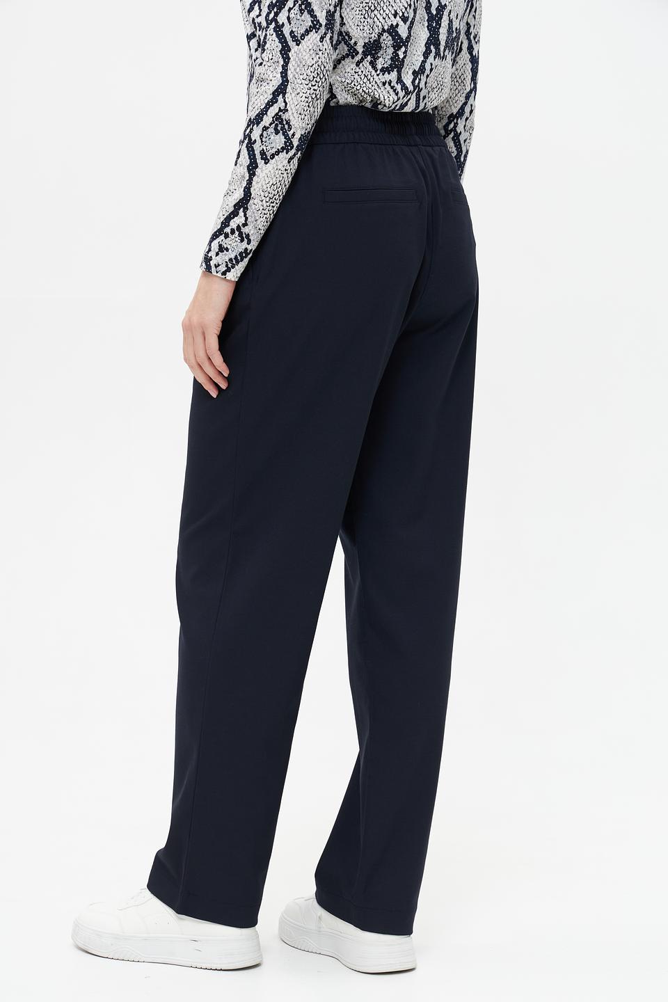 Брюки Marc Aurel прямые тёмно-синие