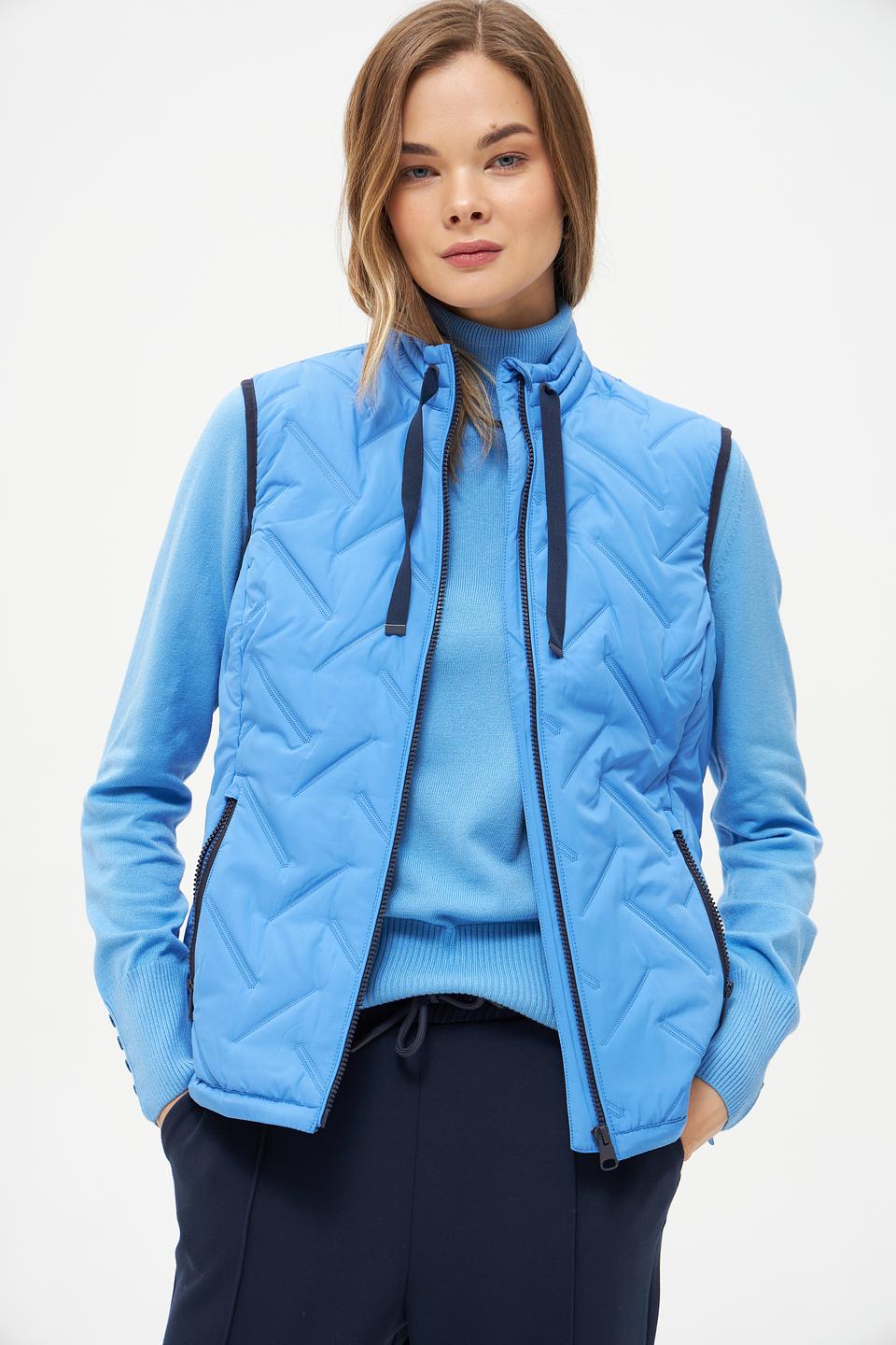 Жилет Rabe collection стеганый голубой