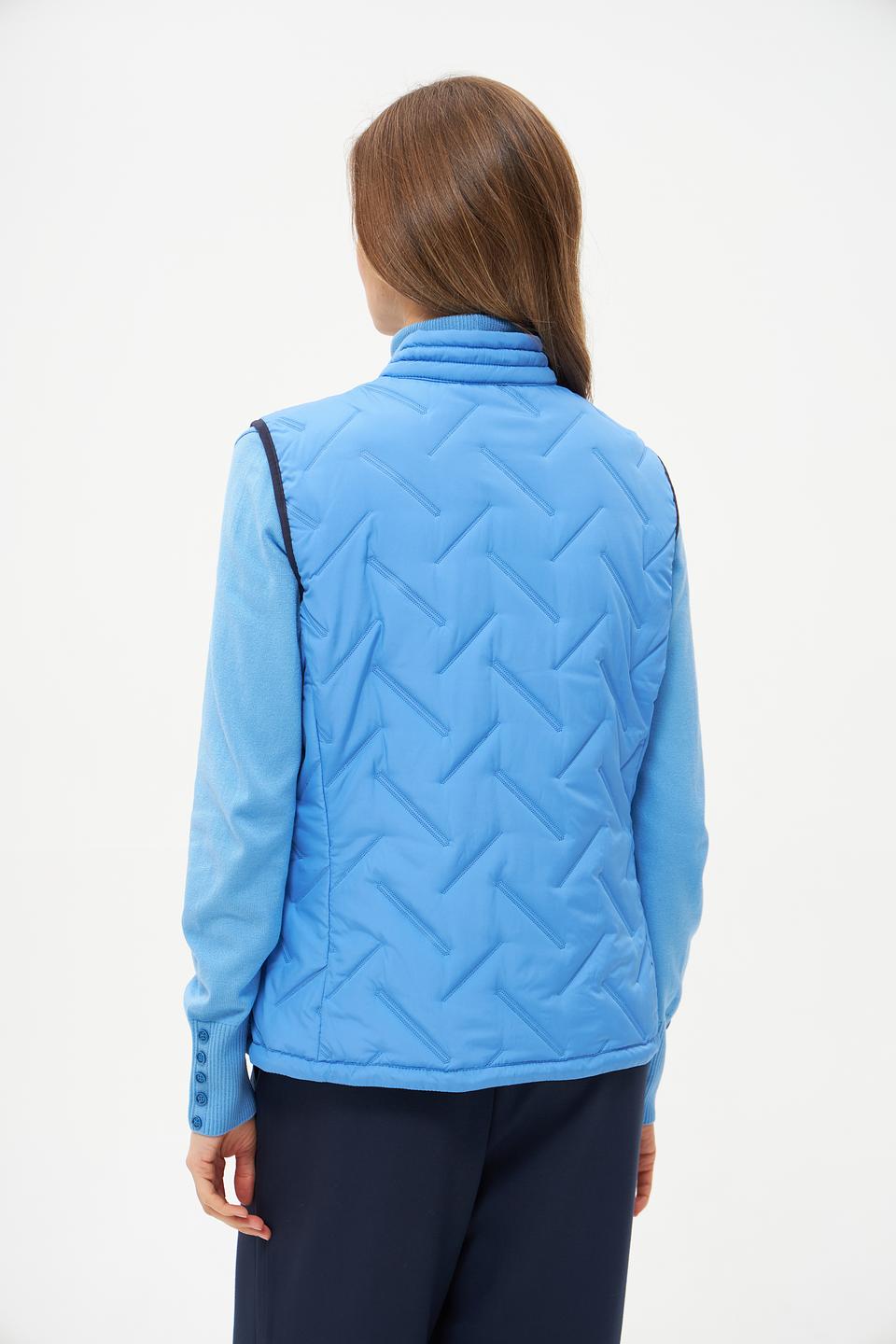 Жилет Rabe collection стеганый голубой