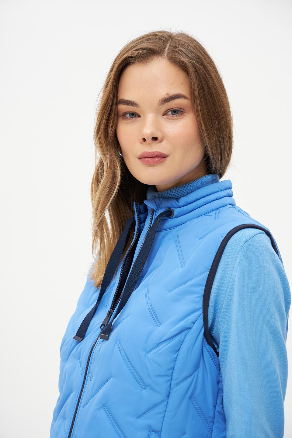 Жилет Rabe collection стеганый голубой