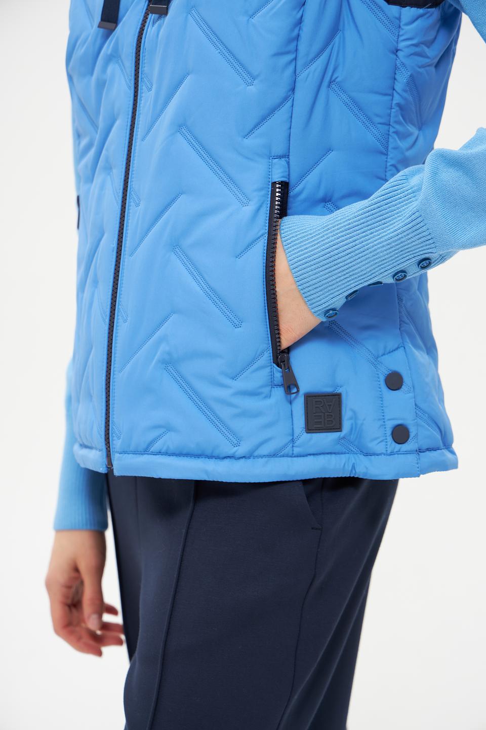 Жилет Rabe collection стеганый голубой