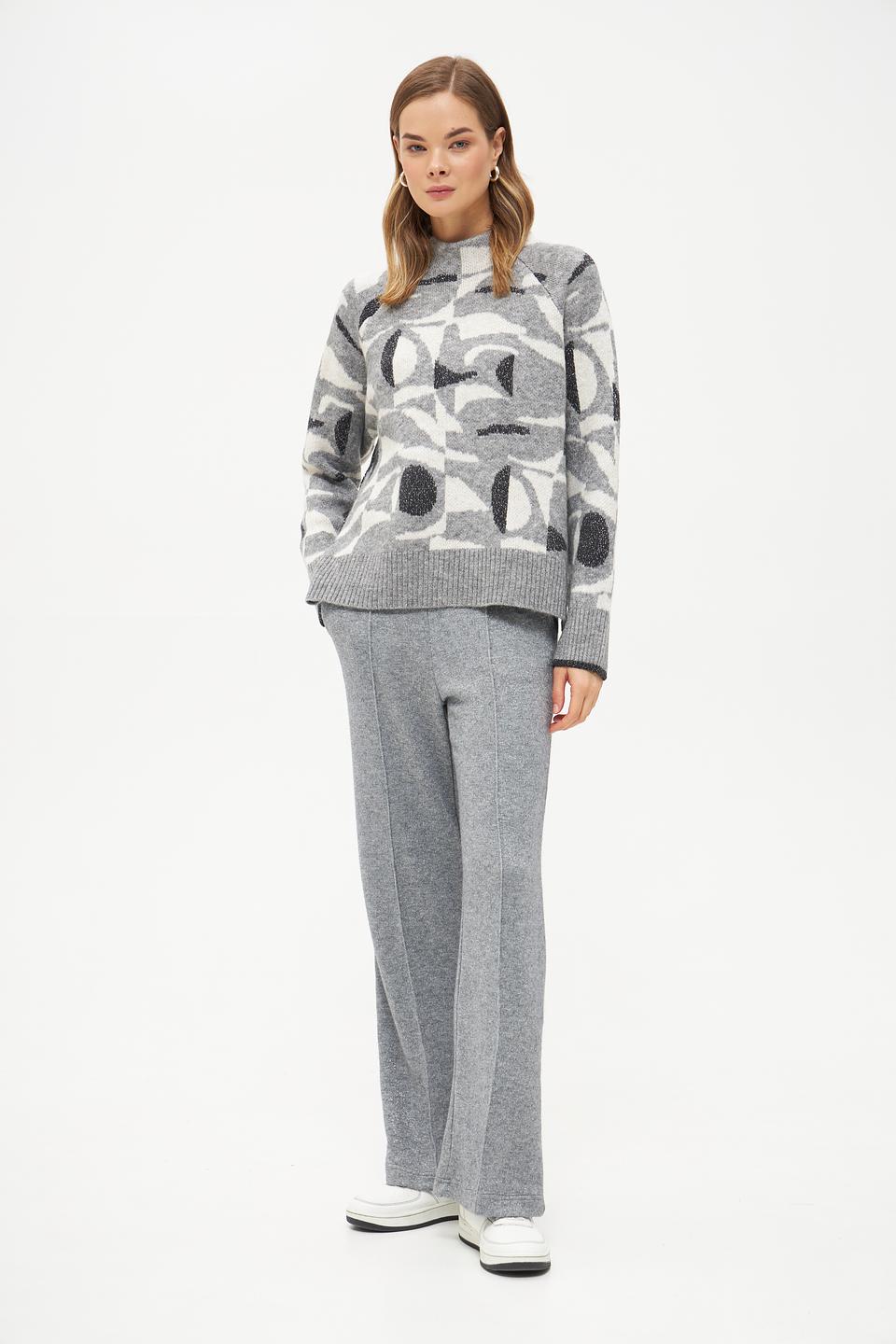 Пуловер Lecomte с абстрактным рисунком