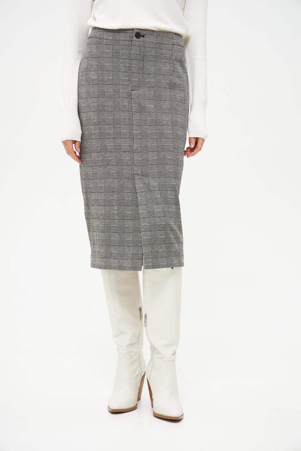 Юбка Oui в клетку миди