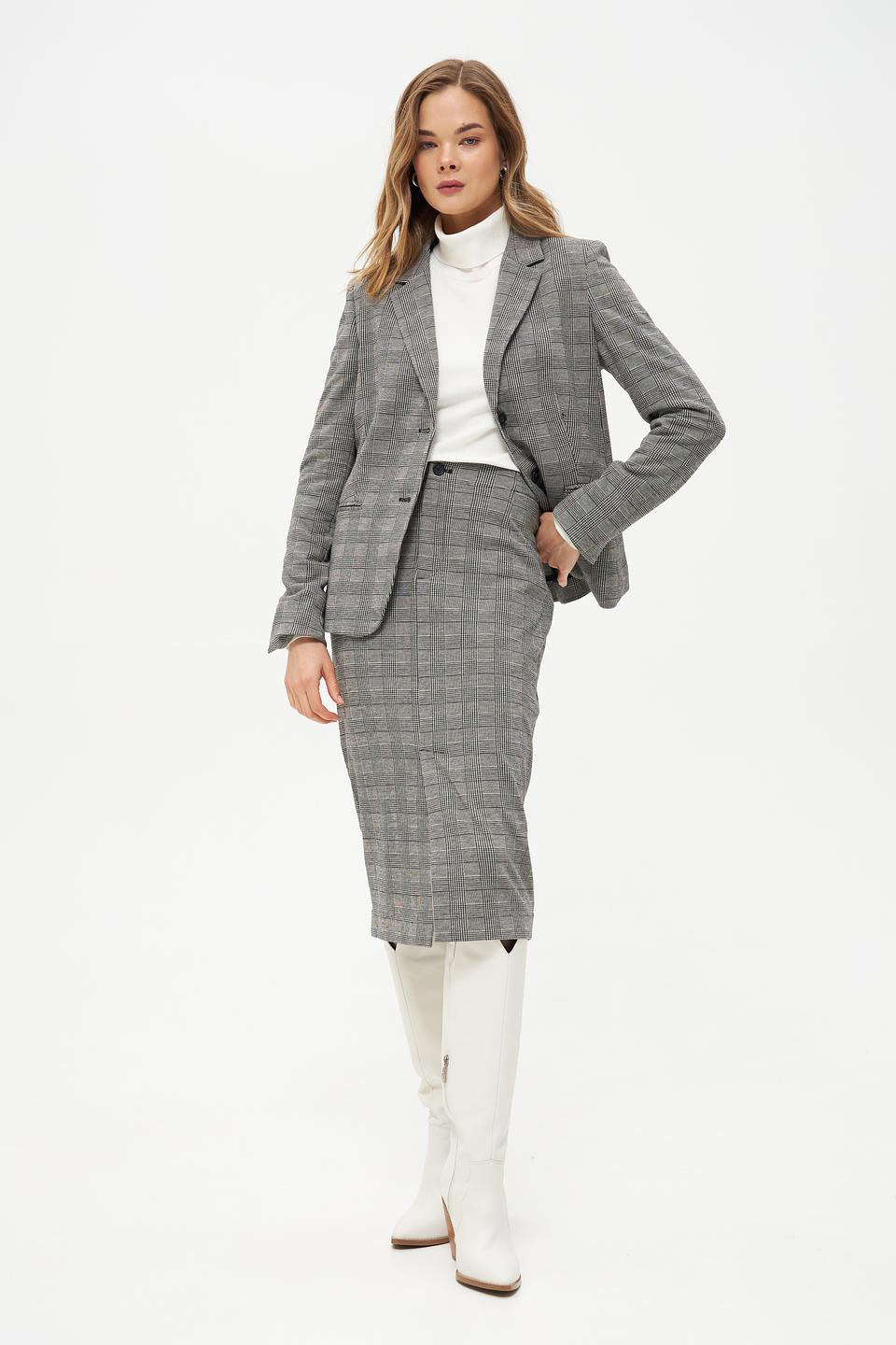 Юбка Oui в клетку миди