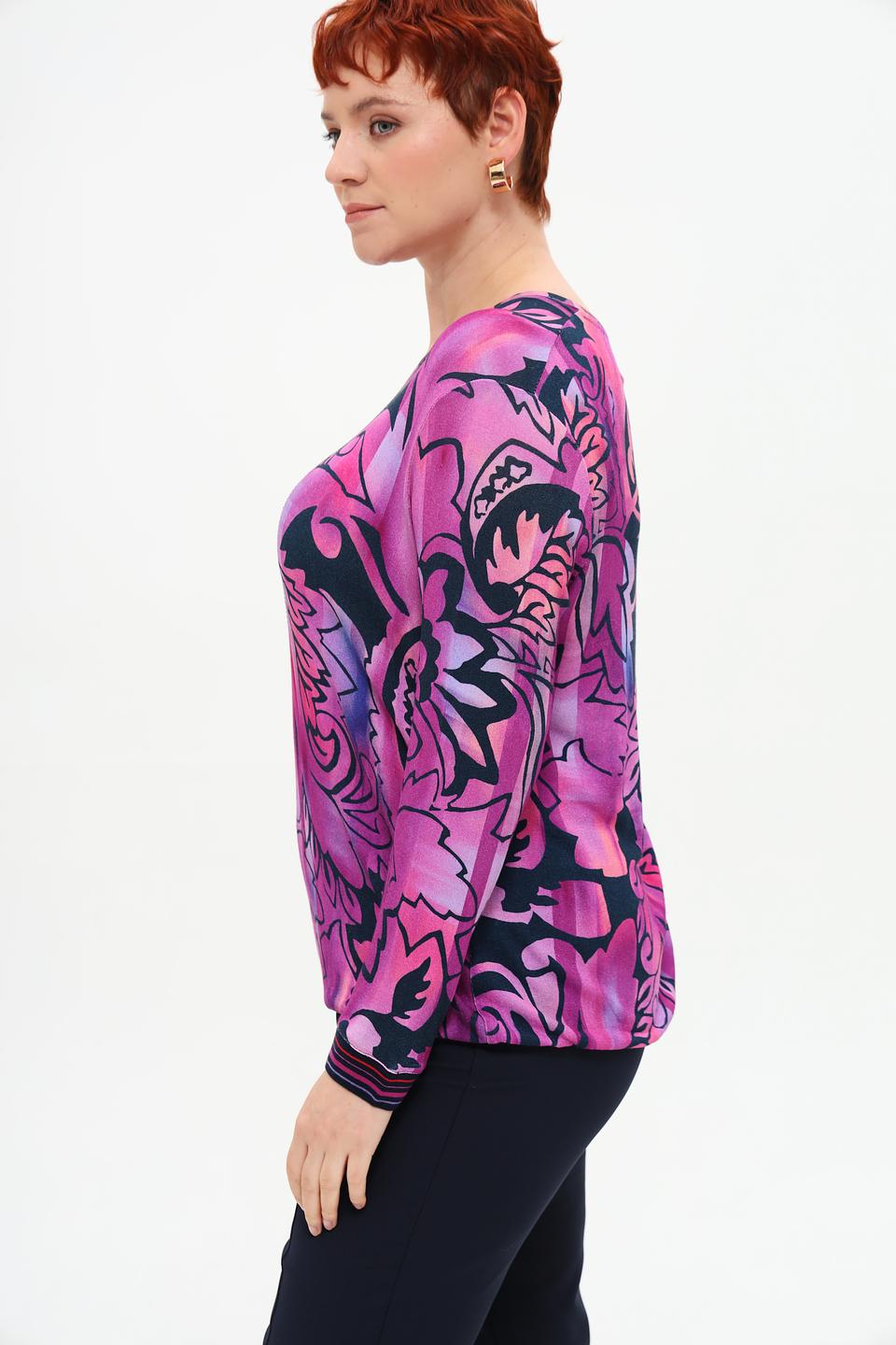 Футболка Rabe collection с принтом фуксия