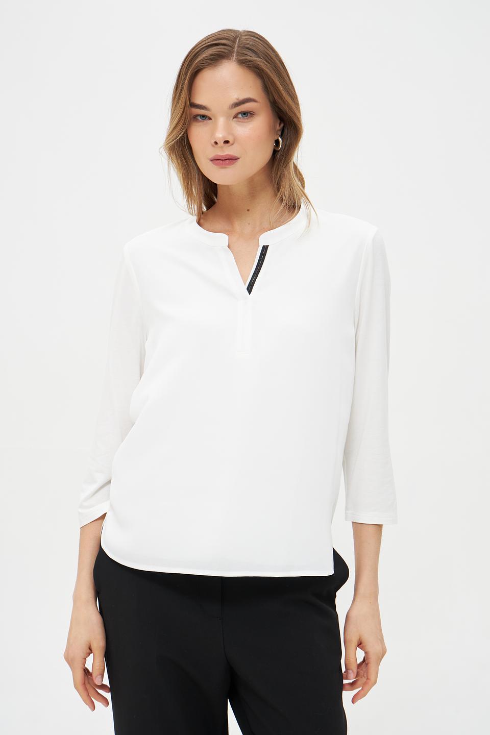 Блузка Frank Walder с V-образным вырезом