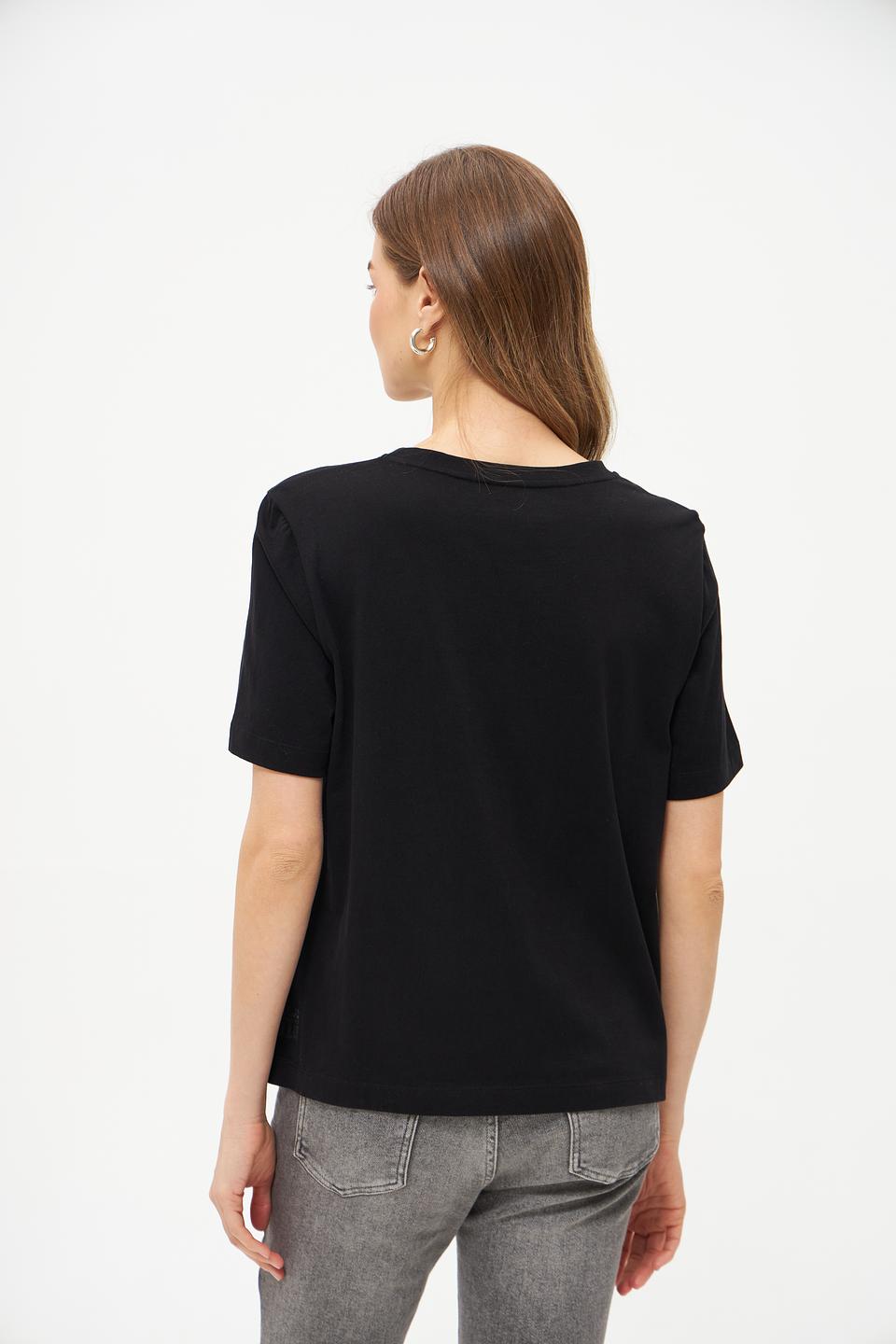 Футболка Marc Cain с принтом чёрная