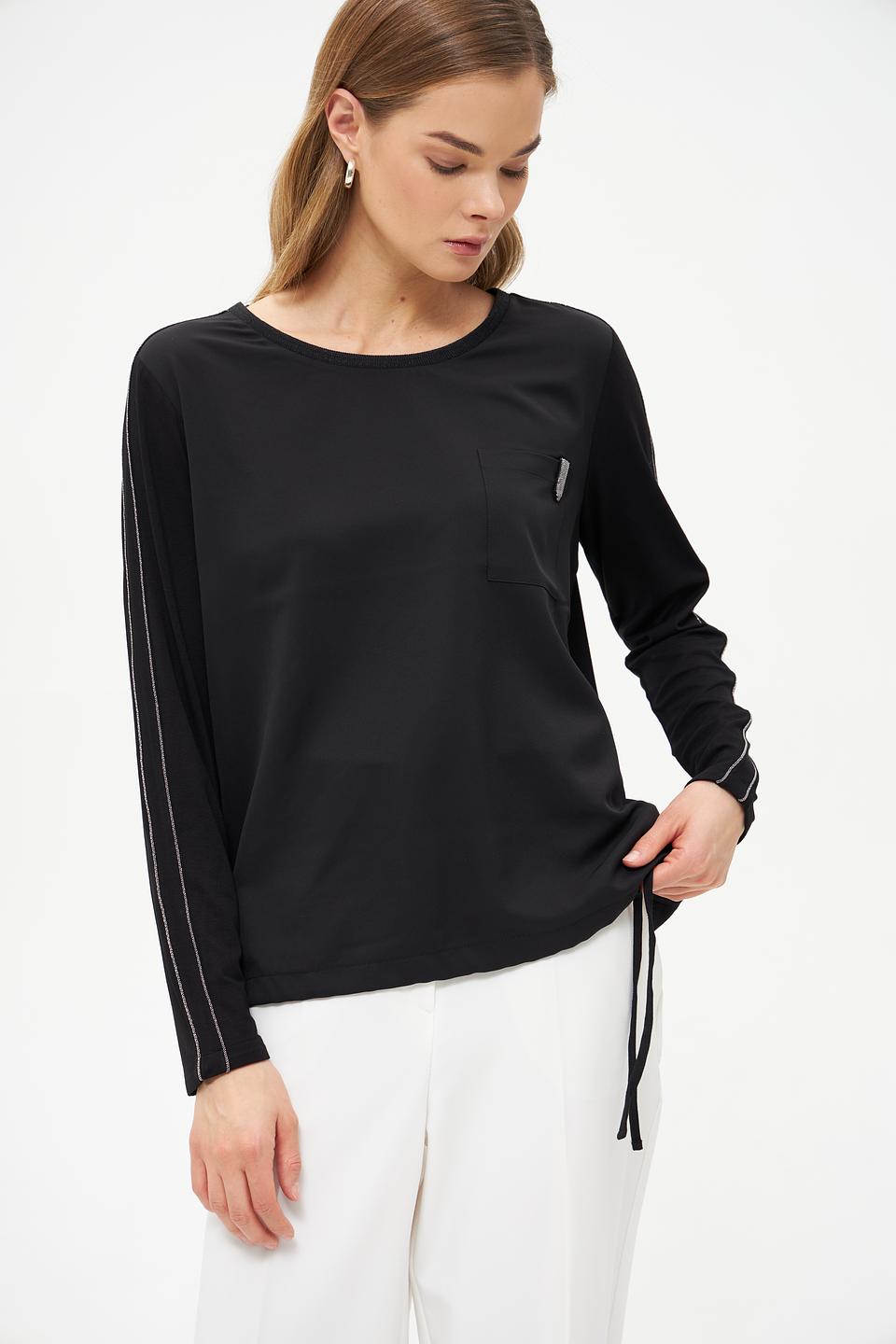 Блуза Monari с полоской чёрная