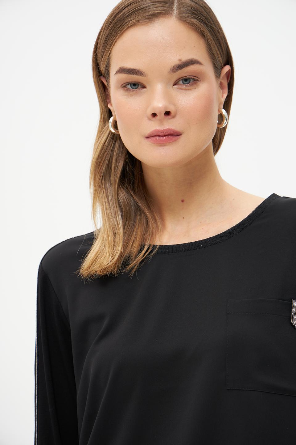 Блуза Monari с полоской чёрная