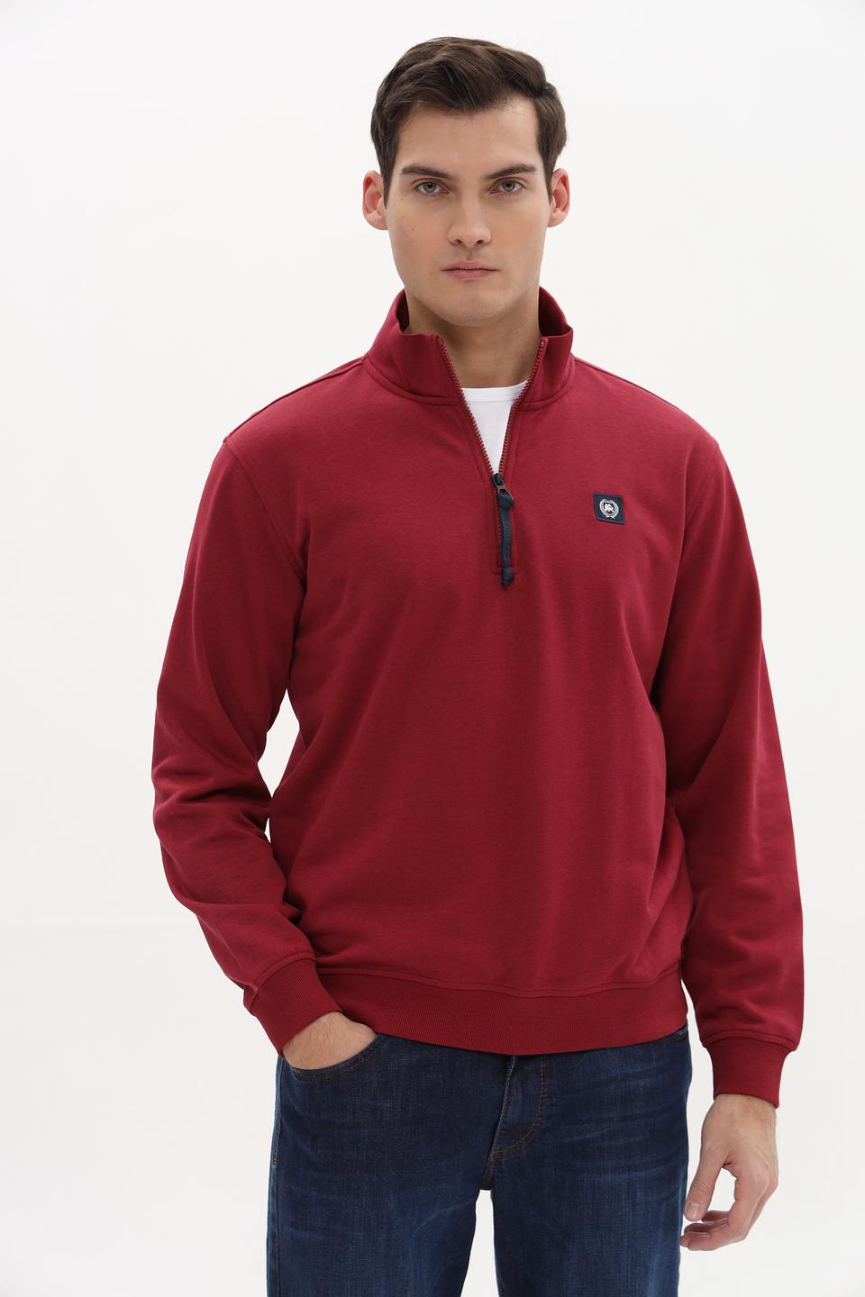Джемпер Lerros с молнией бордовый
