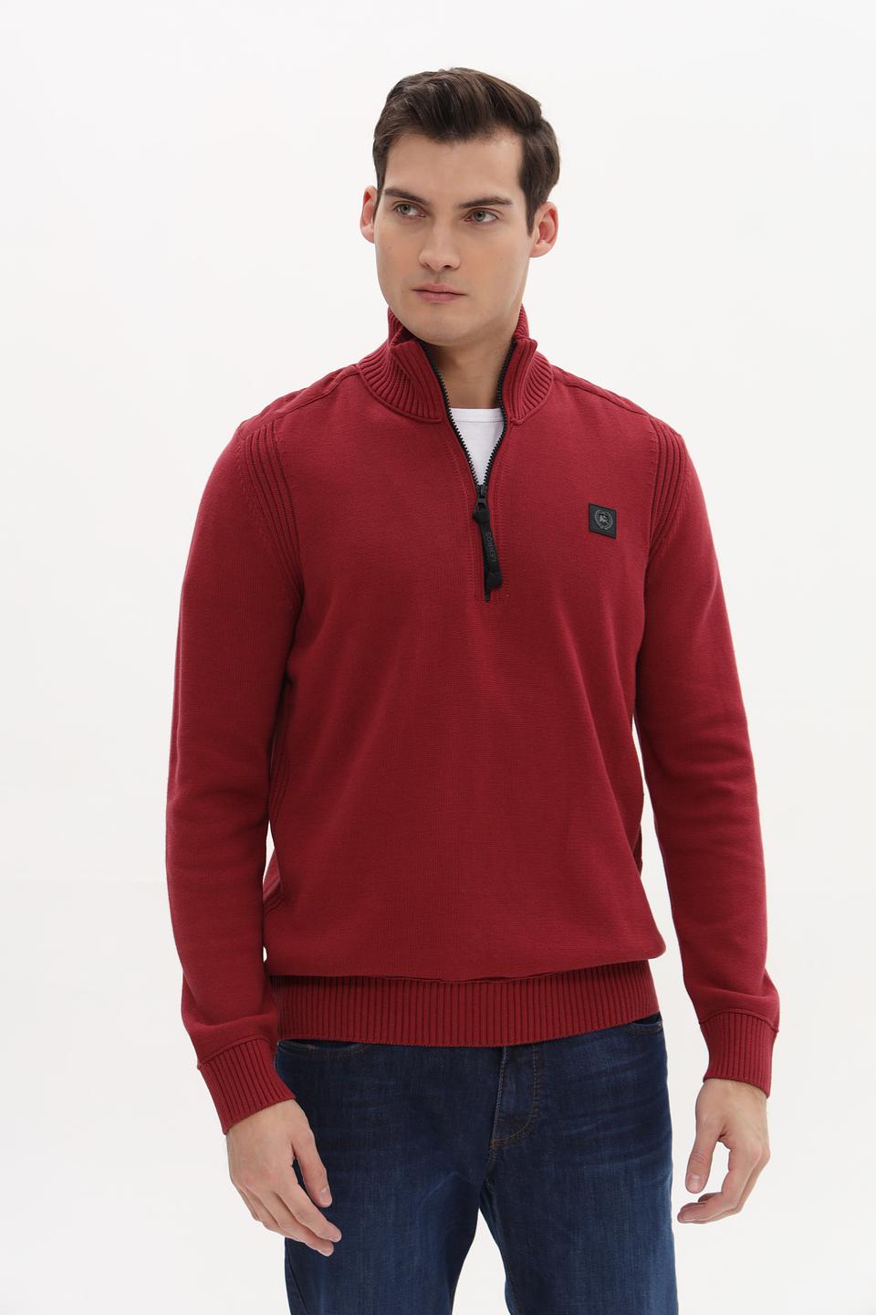 Джемпер Lerros с молнией бордовый