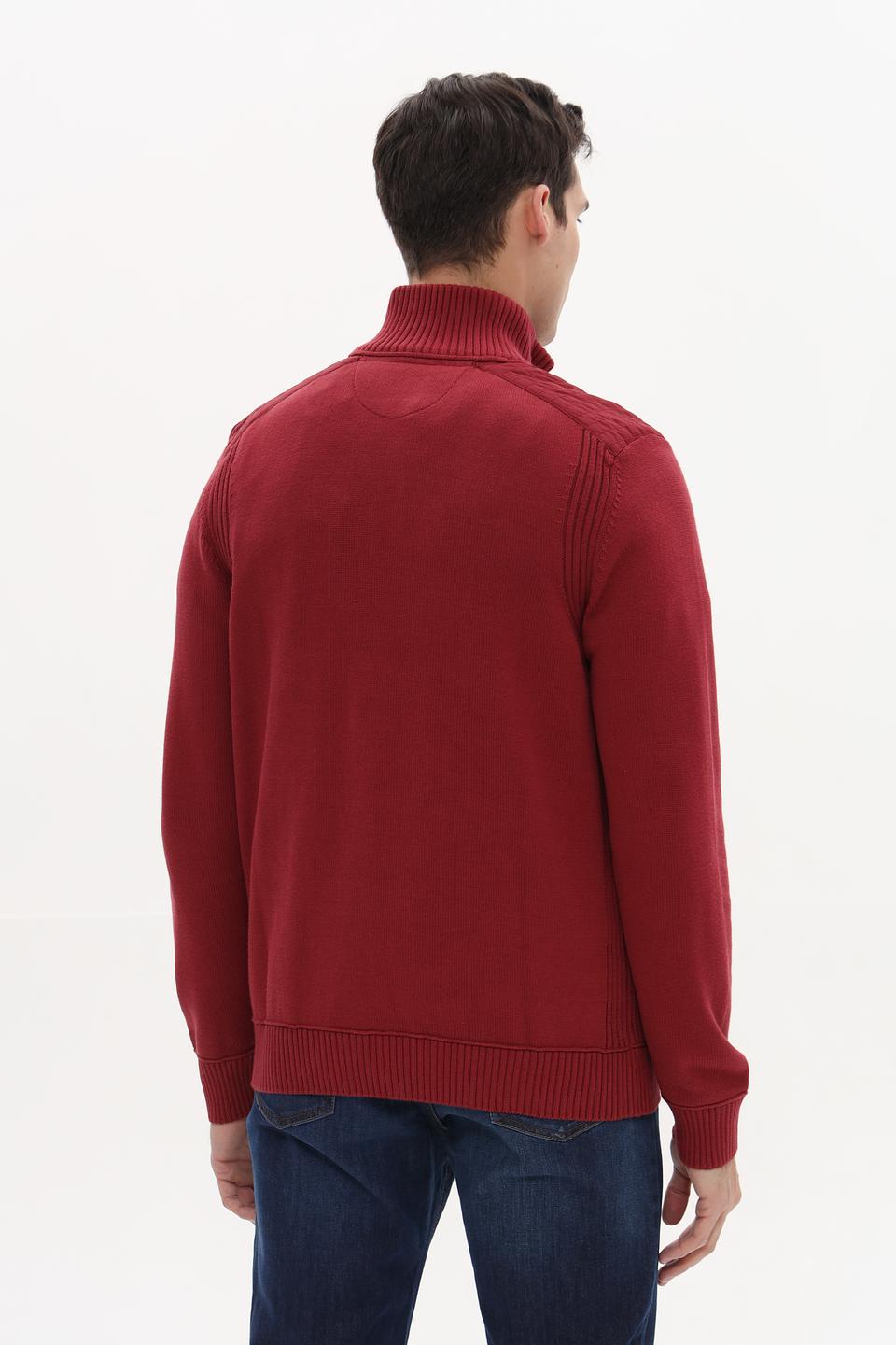 Джемпер Lerros с молнией бордовый
