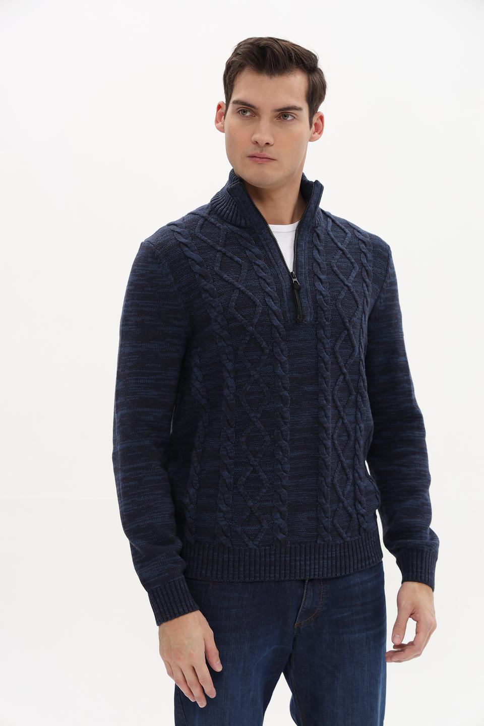 Джемпер Lerros с косами синий