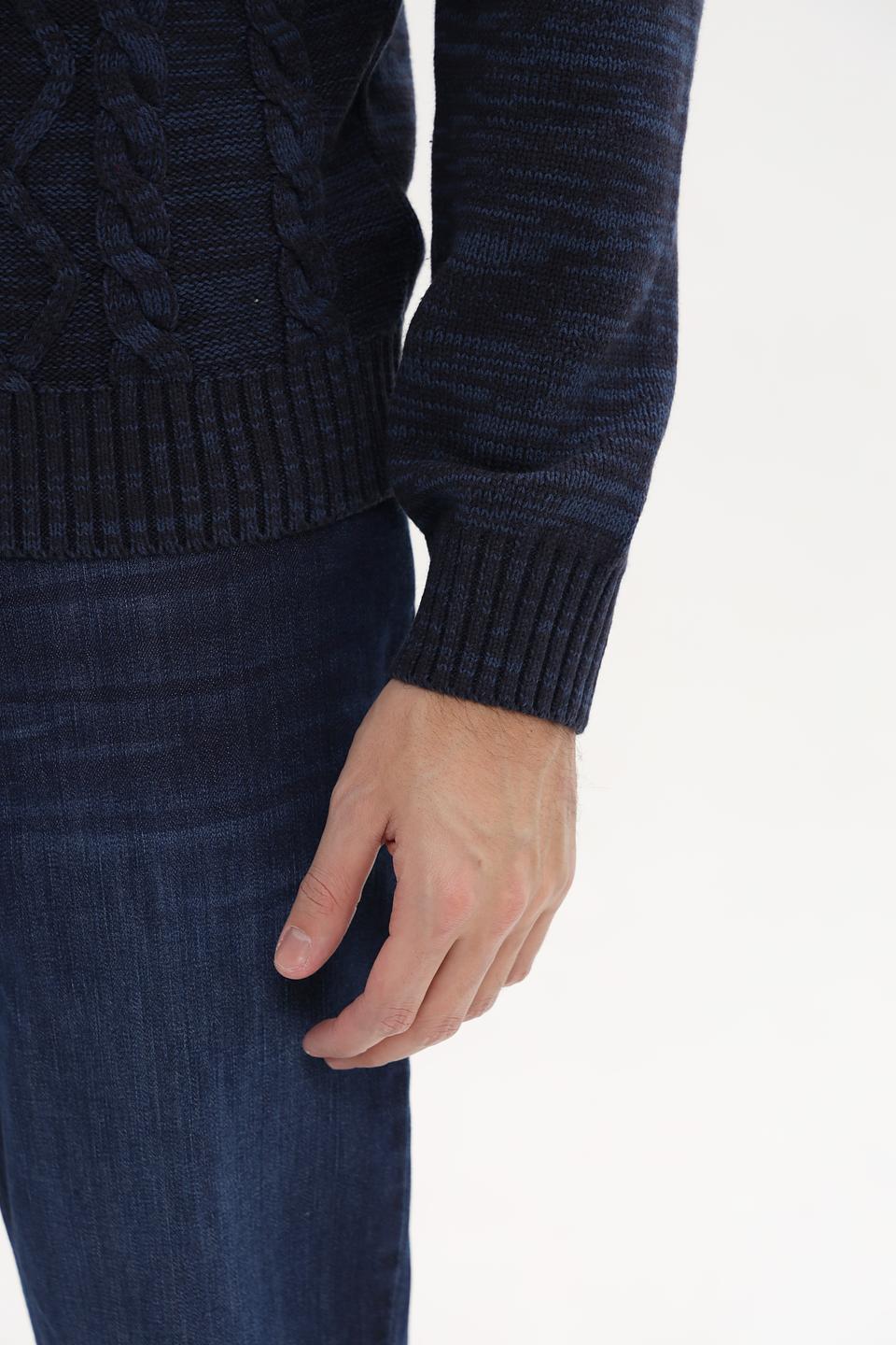 Джемпер Lerros с косами синий