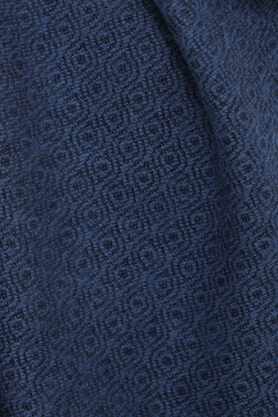 Шарф Bugatti ACC синий с узором