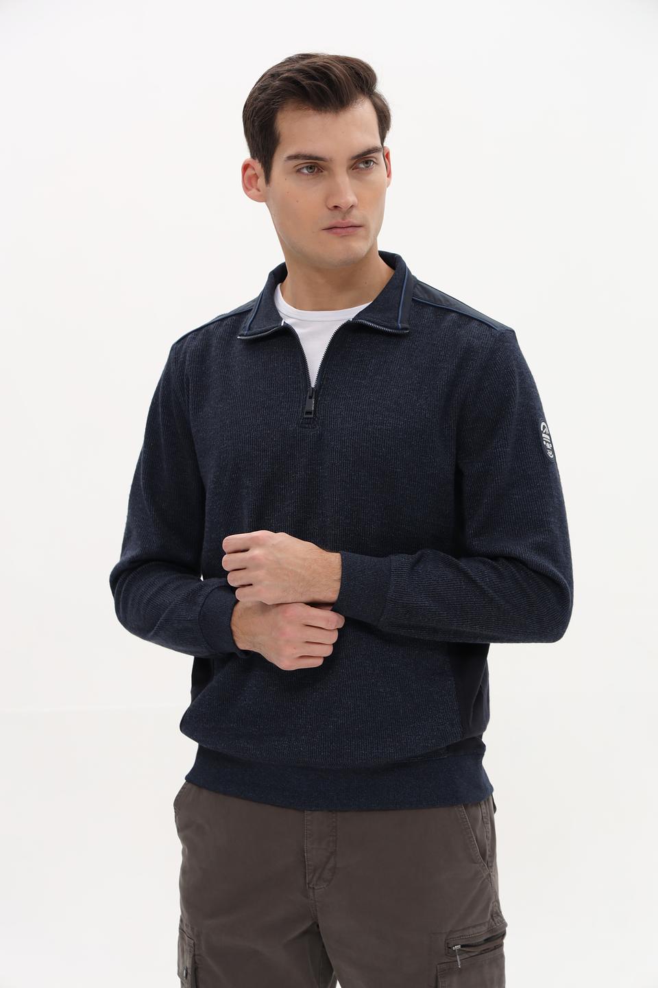 Джемпер Casa Moda с молнией темно-синий