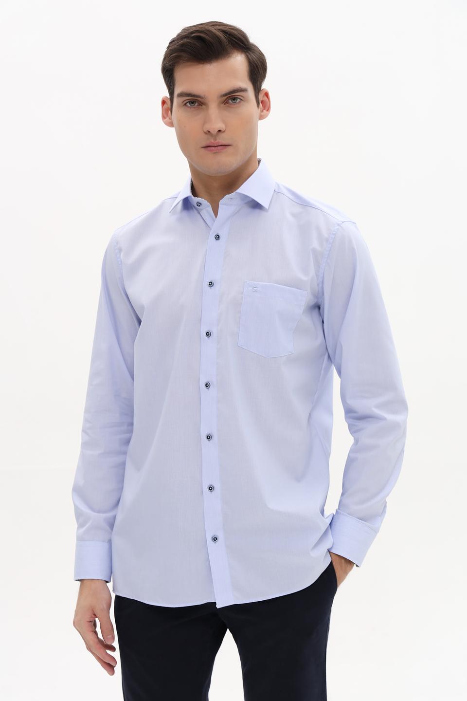 Рубашка Casa Moda голубая приталенная