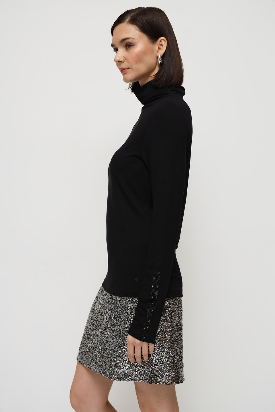 Водолазка Monari чёрная с декором