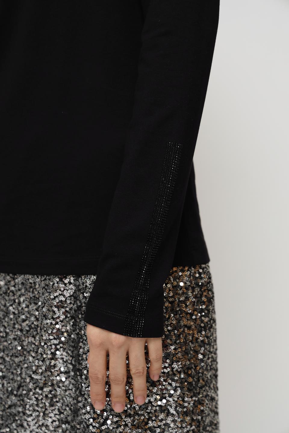 Водолазка Monari чёрная с декором