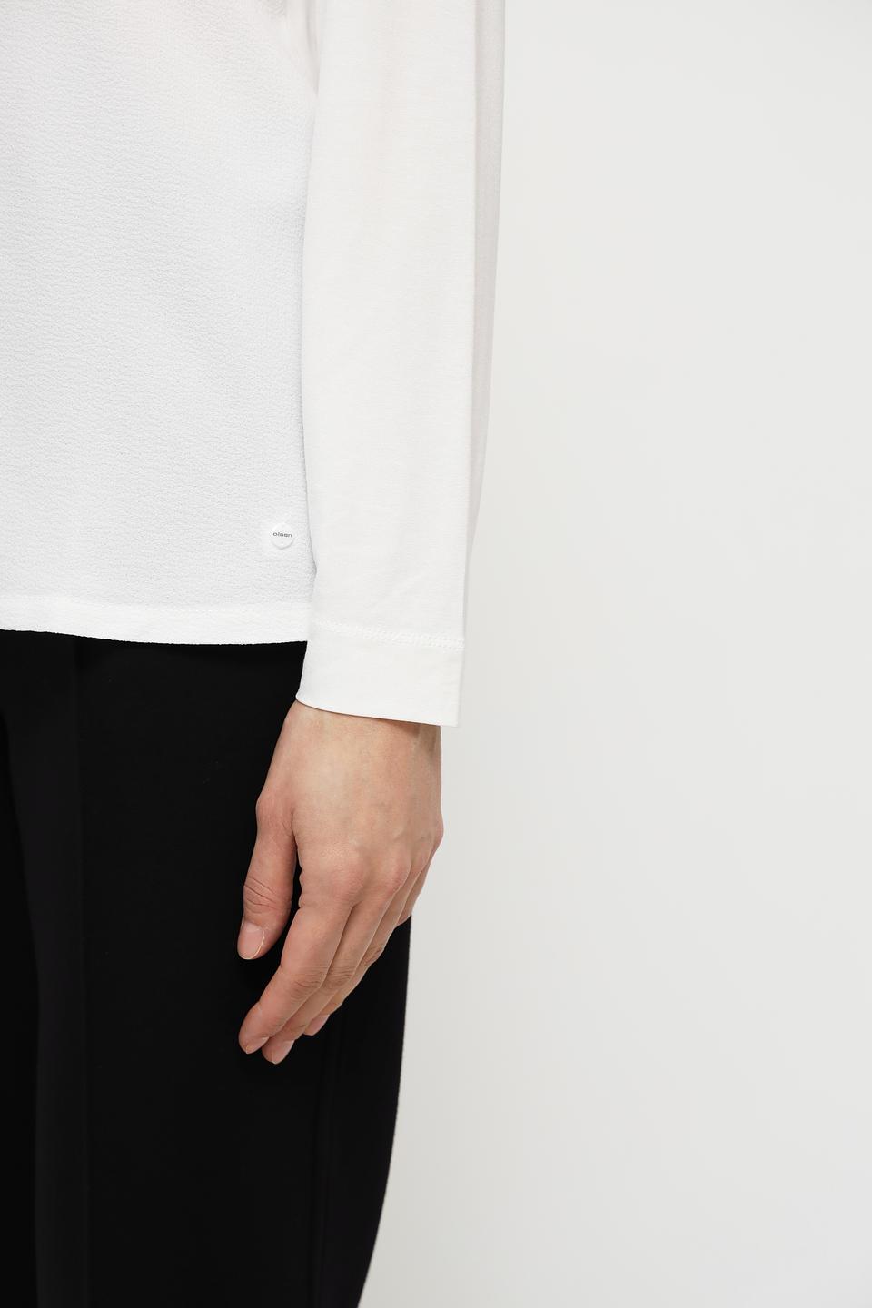 Блузка Olsen с карманами белая